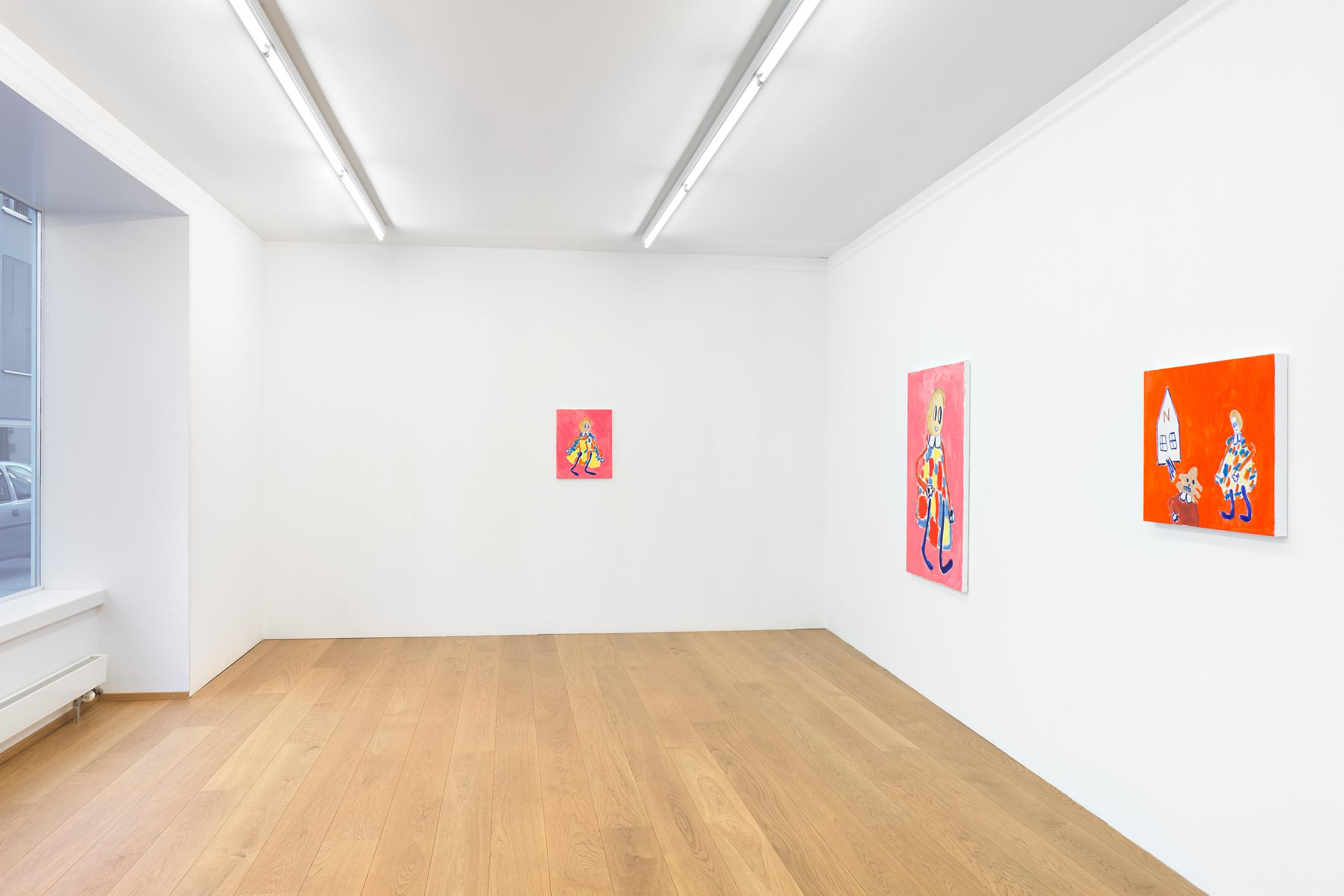 Exhibition View André Butzer Soloshow at Kirchgasse, Steckborn, 2019 / Courtesy: the artist and Kirchgasse