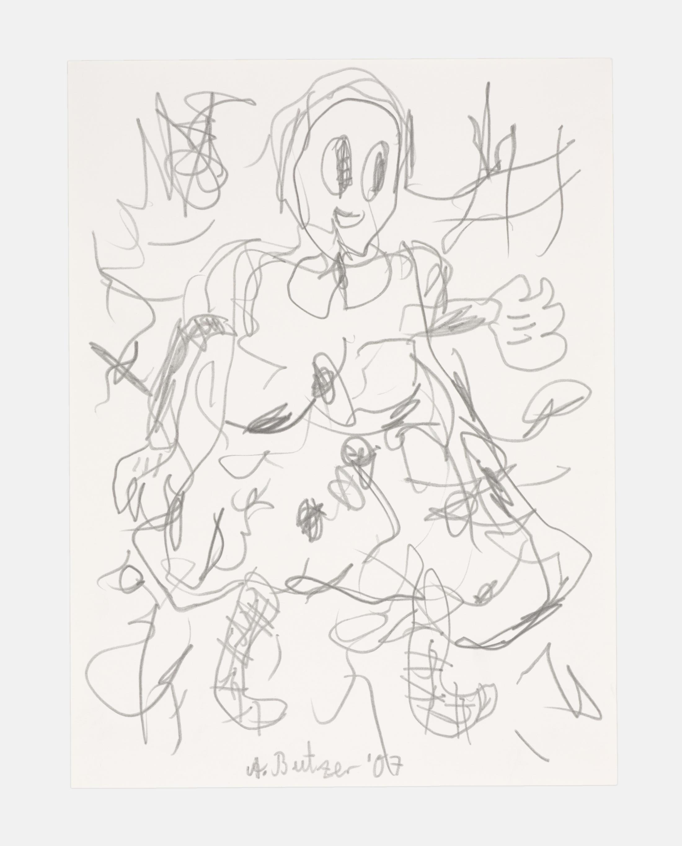 Exhibition View André Butzer Soloshow (view on Untitled, 2017) at Kirchgasse, Steckborn, 2019 / Courtesy: the artist and Kirchgasse