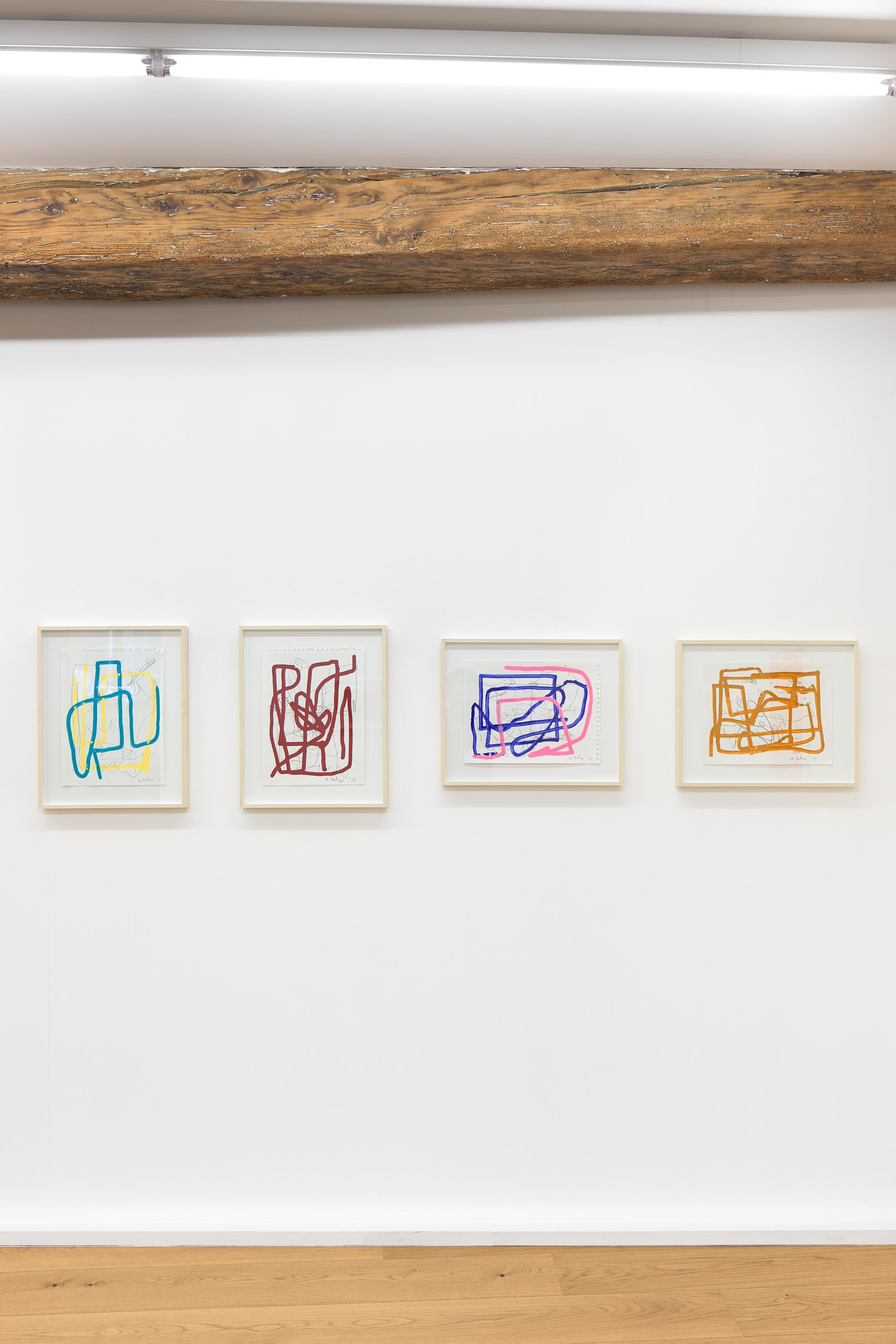 Exhibition View André Butzer Soloshow at Kirchgasse, Steckborn, 2019 / Courtesy: the artist and Kirchgasse