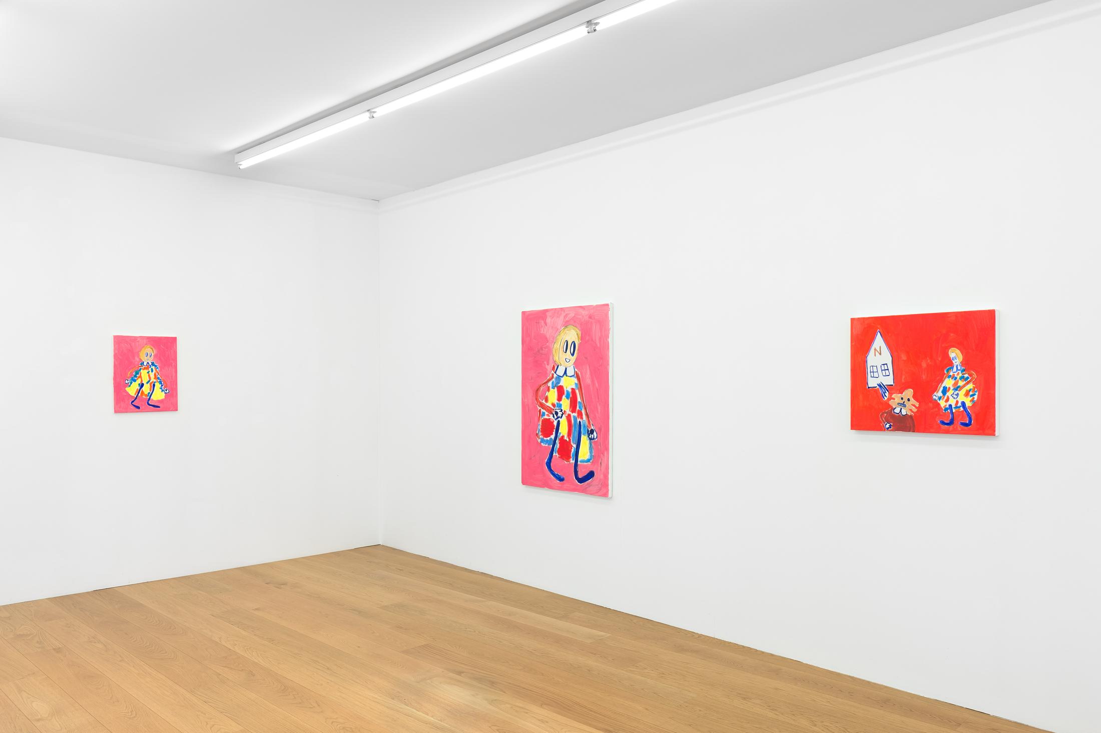 Exhibition View André Butzer Soloshow at Kirchgasse, Steckborn, 2019 / Courtesy: the artist and Kirchgasse