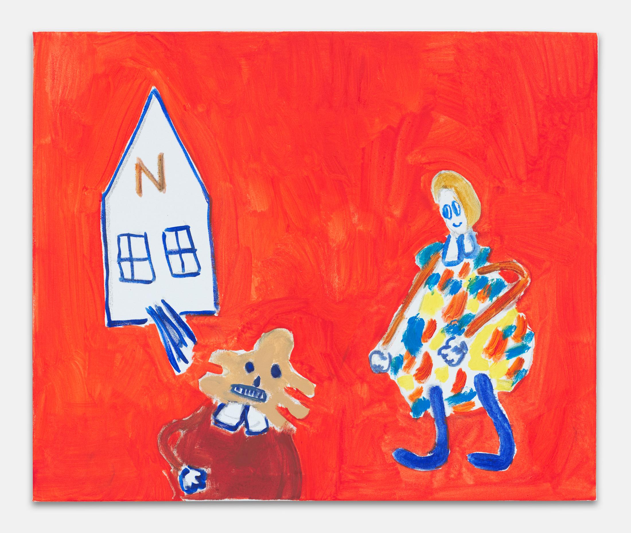 Exhibition View André Butzer Soloshow (view on Untitled, 2018) at Kirchgasse, Steckborn, 2019 / Courtesy: the artist and Kirchgasse