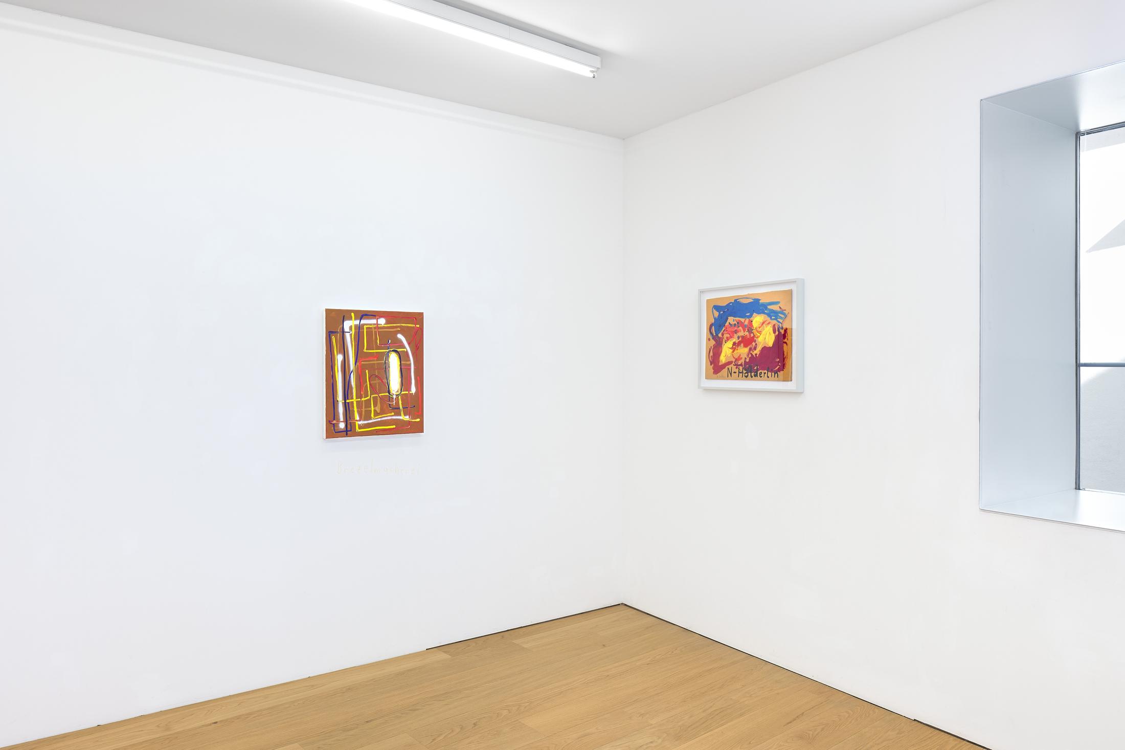 Exhibition View André Butzer Soloshow at Kirchgasse, Steckborn, 2019 / Courtesy: the artist and Kirchgasse