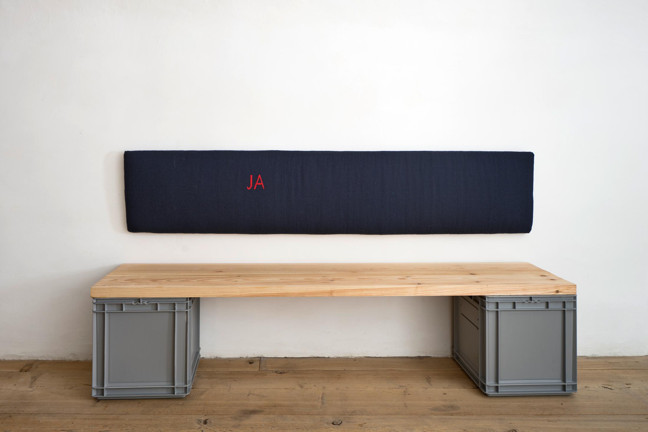 Installation View Andrea Büttner at Galerie Tschudi / Courtesy: Galerie Tschudi, Zuoz and the artist