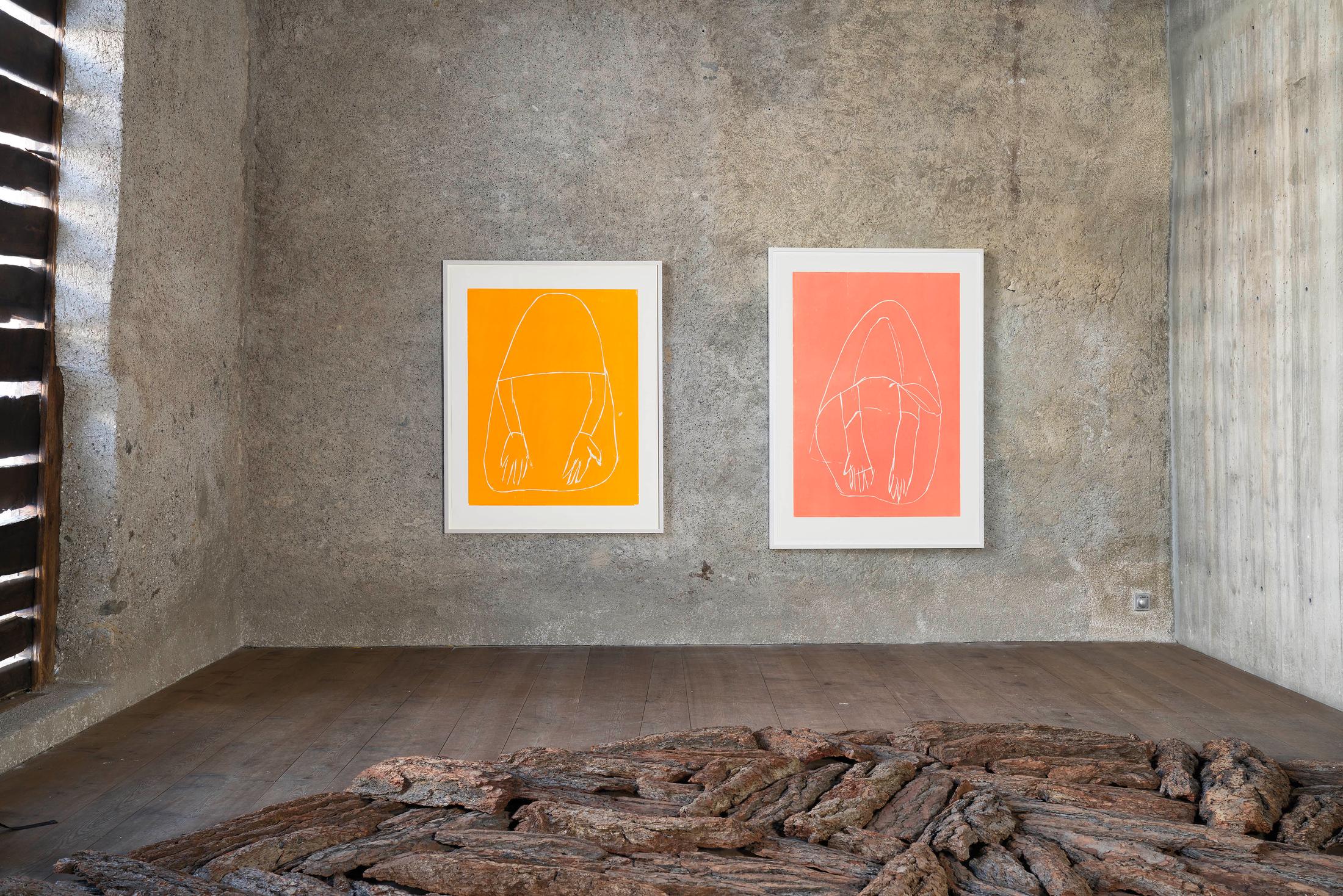 Installation View Andrea Büttner at Galerie Tschudi / Courtesy: Galerie Tschudi, Zuoz and the artist