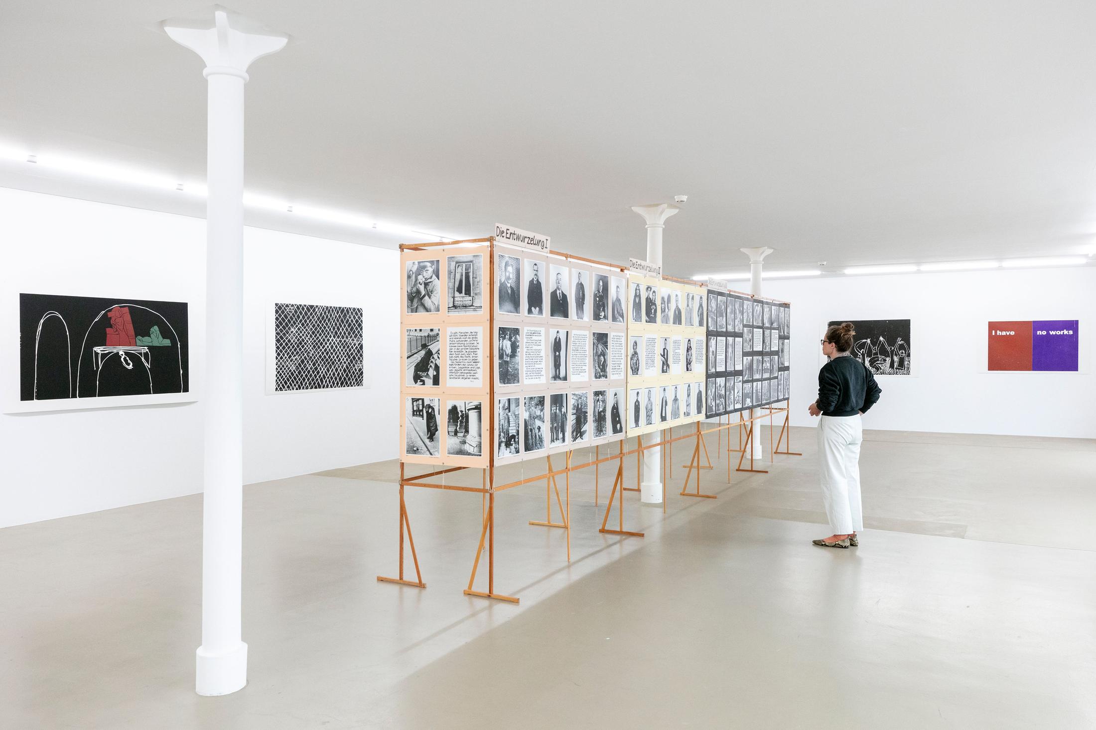 Exhibition View Andrea Büttner Solo Show «The Heart of Relations» at Kunstmuseum Basel, Basel, 2023 / Photo: Julian Salinas / Courtesy: the artist and ProLitteris, Zurich