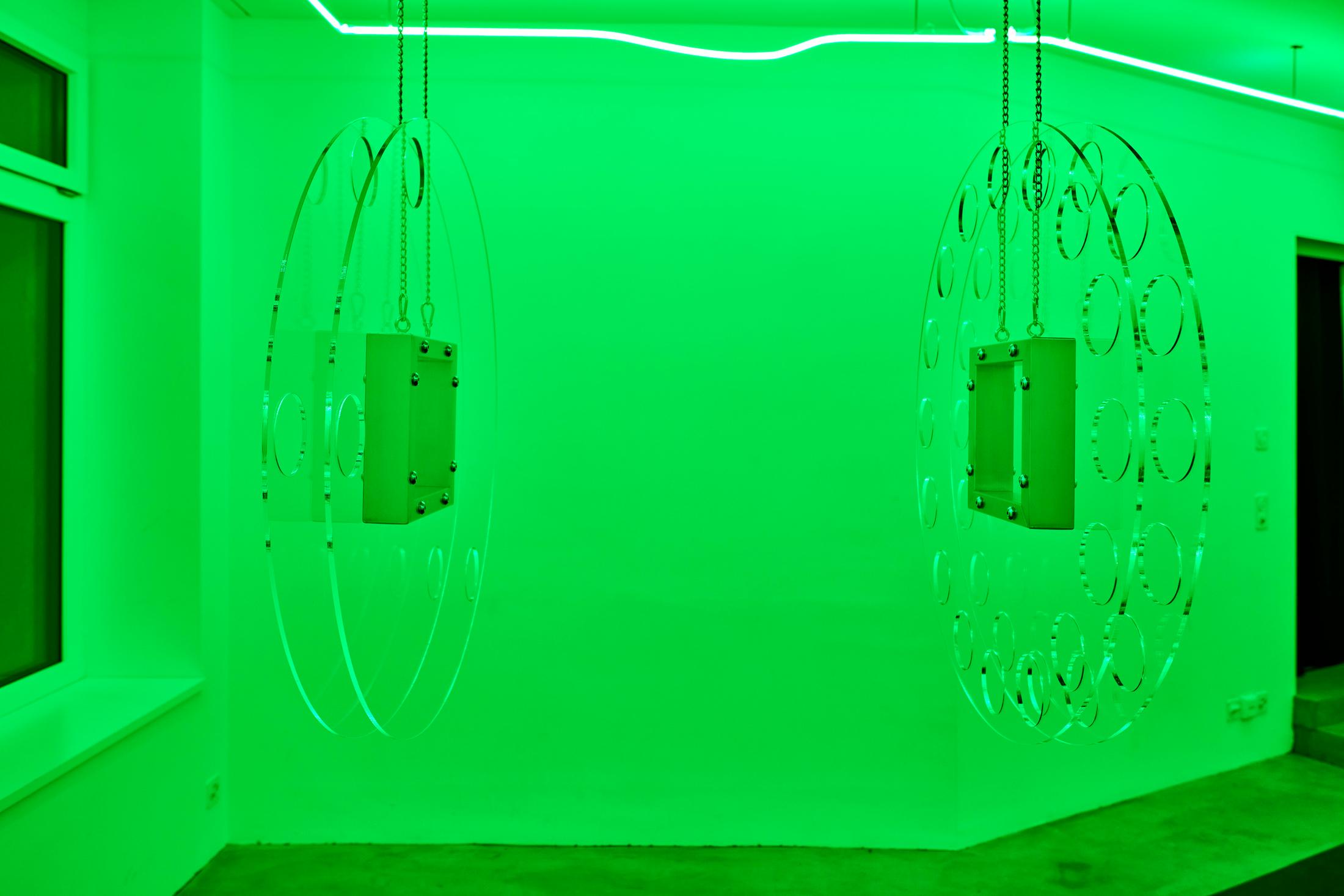 Exhibition View Anita Mucolli Solo Show «Limbo» at Kulturfolger, Zurich, 2023 / Photo: Anna Maysuk / Courtesy: the artist and Kulturfolger