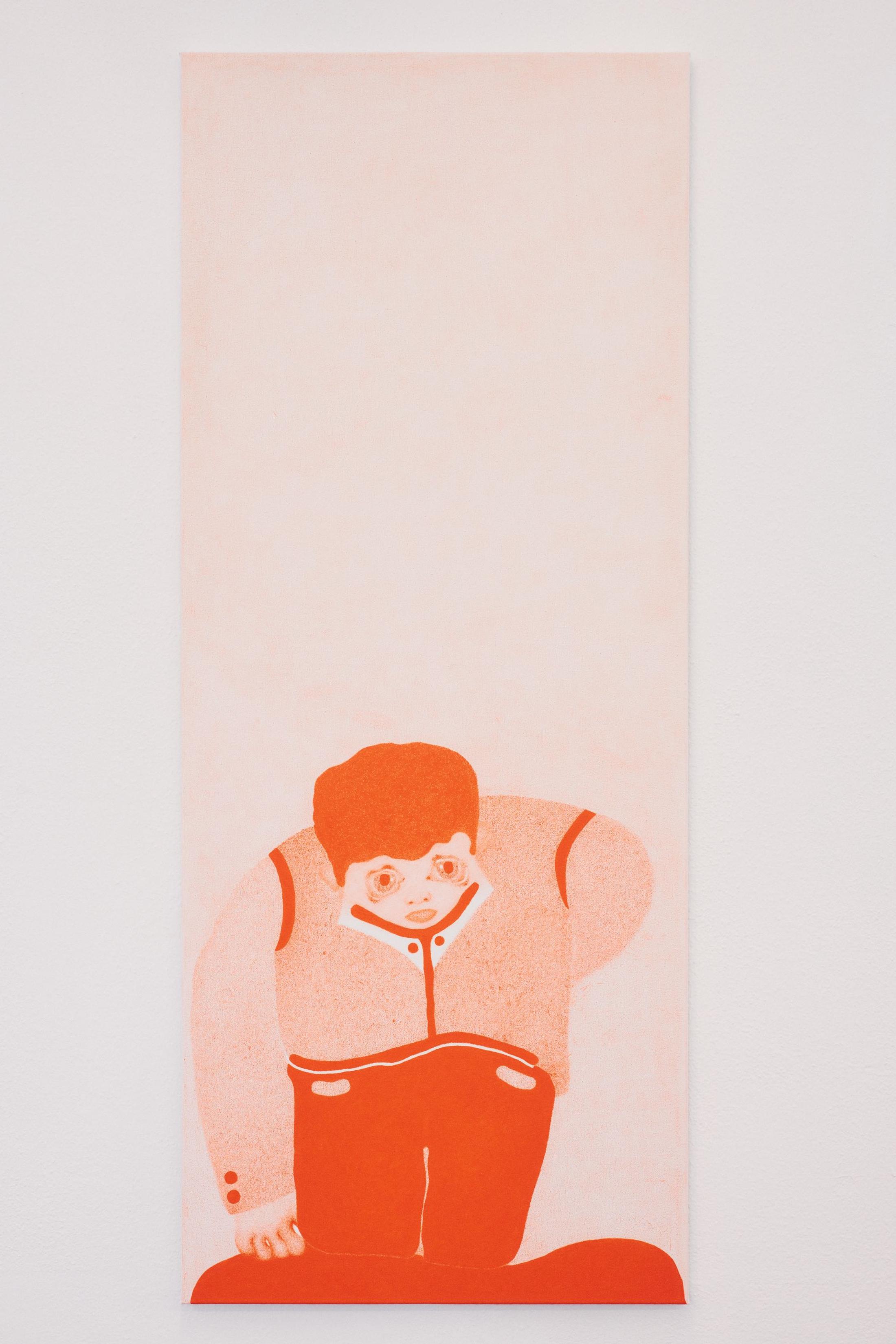 Exhibition View Anjesa Dellova Solo Show «Amers; view on Anjesa Dellova, Ëh eh eh eh eh, 2023» at Mayday, Basel, 2023 / Photo: Moritz Schermbach / Courtesy: the artist and Mayday