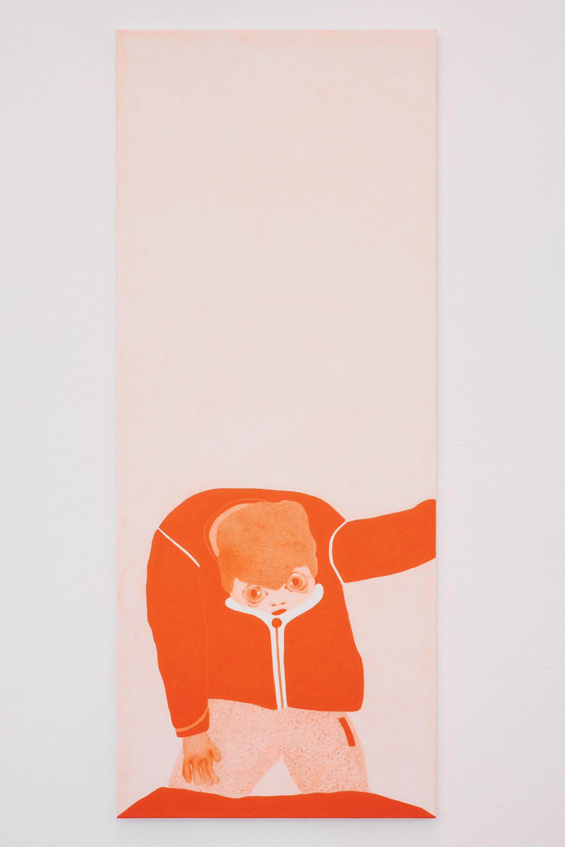 Exhibition View Anjesa Dellova Solo Show «Amers; view on Anjesa Dellova, E he he he he, 2023» at Mayday, Basel, 2023 / Photo: Moritz Schermbach / Courtesy: the artist and Mayday