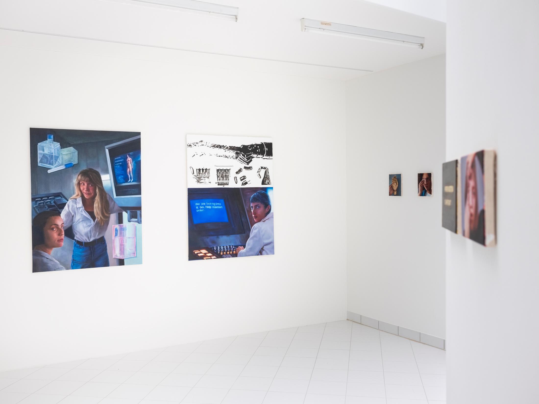 Exhibition View Annabelle Agbo Godeau Solo Show «Die eiserne Hand» at A. Romy Gallery, Zurich, 2021 / Photo: Philip Frowein / Courtesy: the artist and A. Romy Gallery