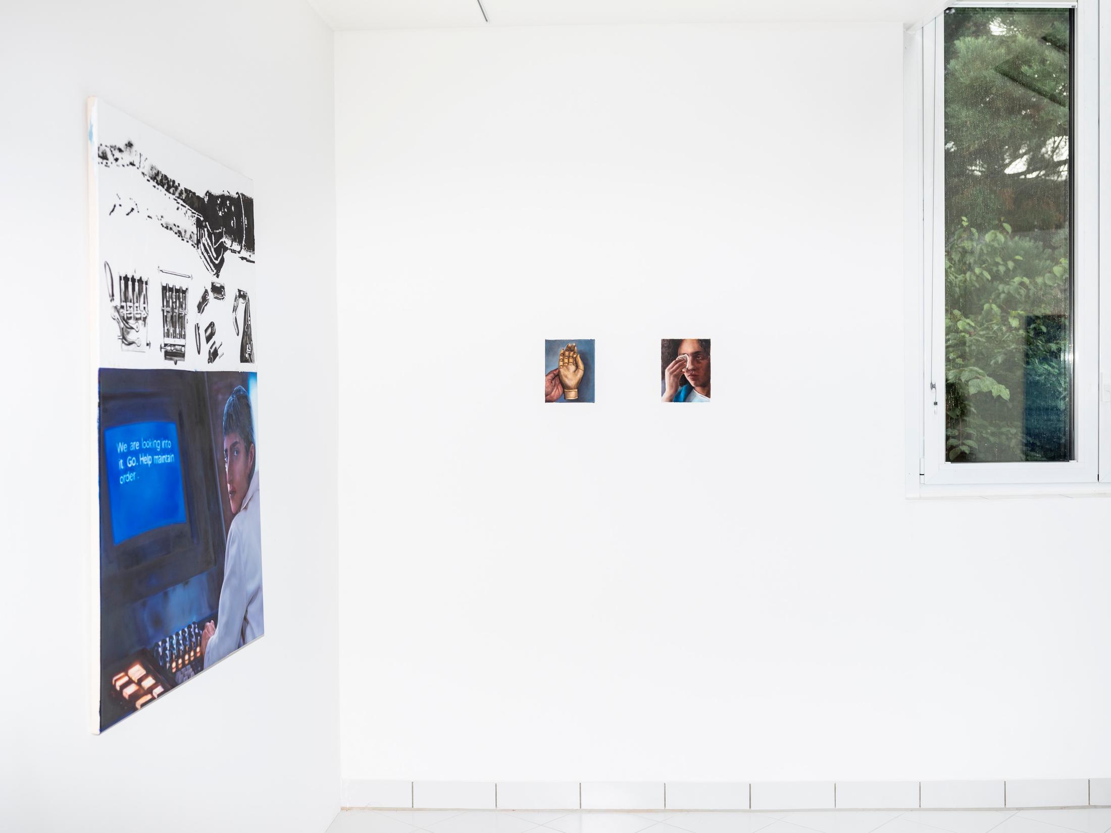 Exhibition View Annabelle Agbo Godeau Solo Show «Die eiserne Hand» at A. Romy Gallery, Zurich, 2021 / Photo: Philip Frowein / Courtesy: the artist and A. Romy Gallery