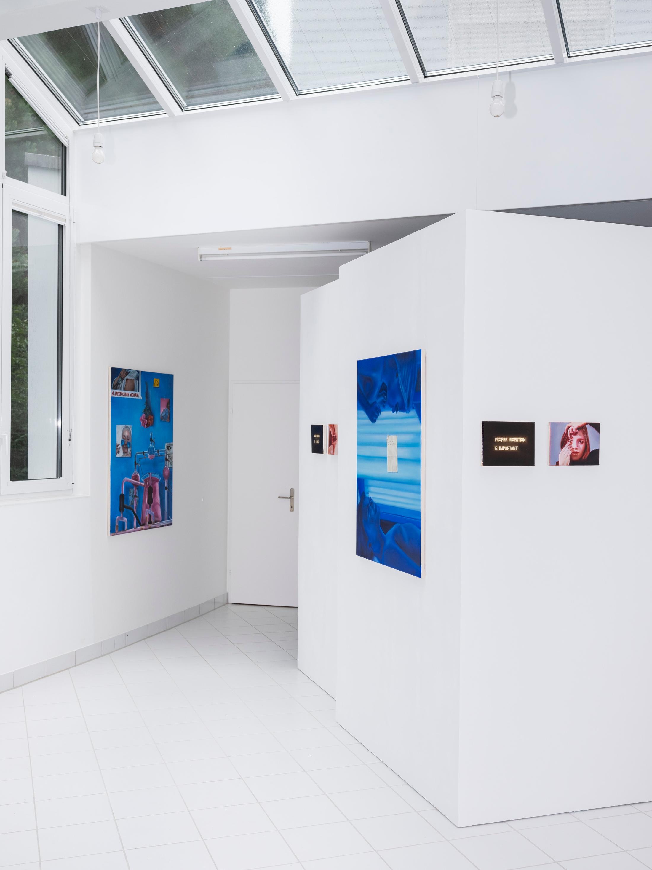 Exhibition View Annabelle Agbo Godeau Solo Show «Die eiserne Hand» at A. Romy Gallery, Zurich, 2021 / Photo: Philip Frowein / Courtesy: the artist and A. Romy Gallery