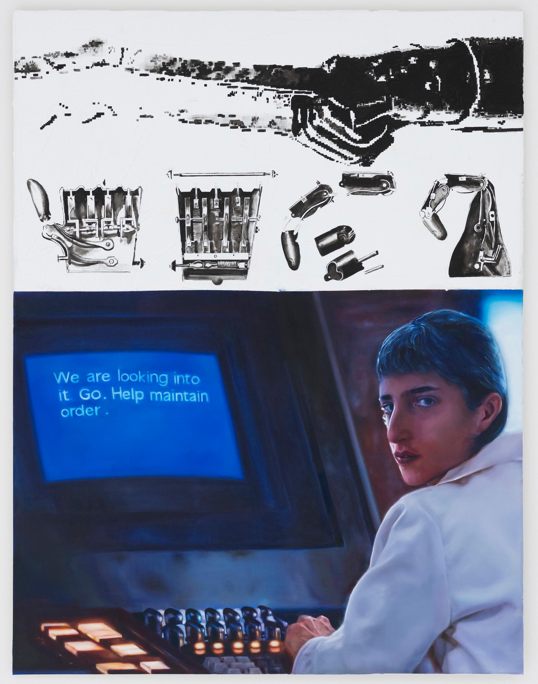 Exhibition View Annabelle Agbo Godeau Solo Show «Die eiserne Hand; view on Annabelle Agbo Godeau, Die Eiserne Hand, 2021» at A. Romy Gallery, Zurich, 2021 / Photo: Philip Frowein / Courtesy: the artist and A. Romy