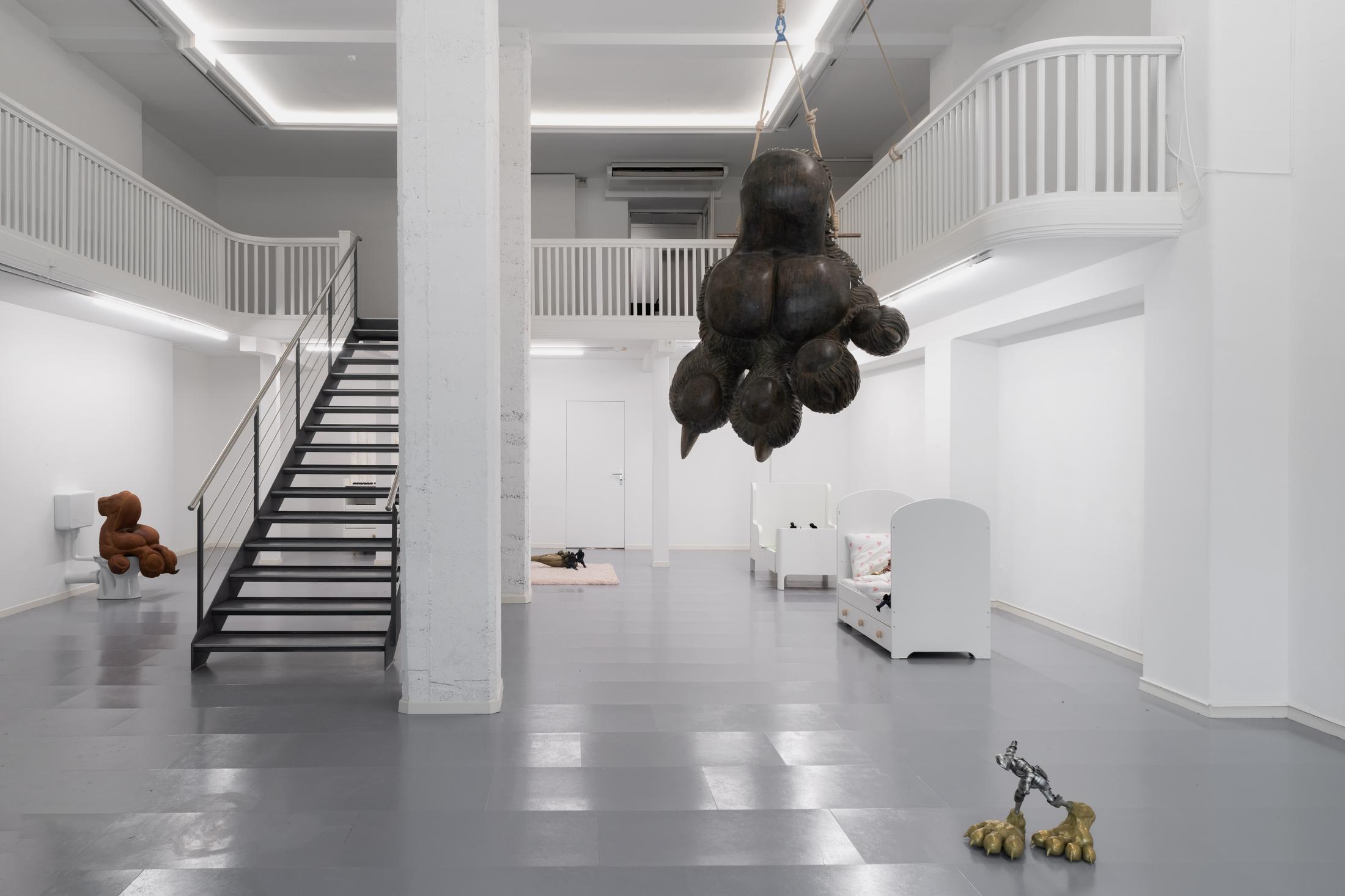 Exhibition View Anne de Vries Solo Show «Day Care Drill» at Blue Velvet Projects, Zurich, 2022 / Photo: Flavio Karrer / Courtesy: the artist and Blue Velvet Projects