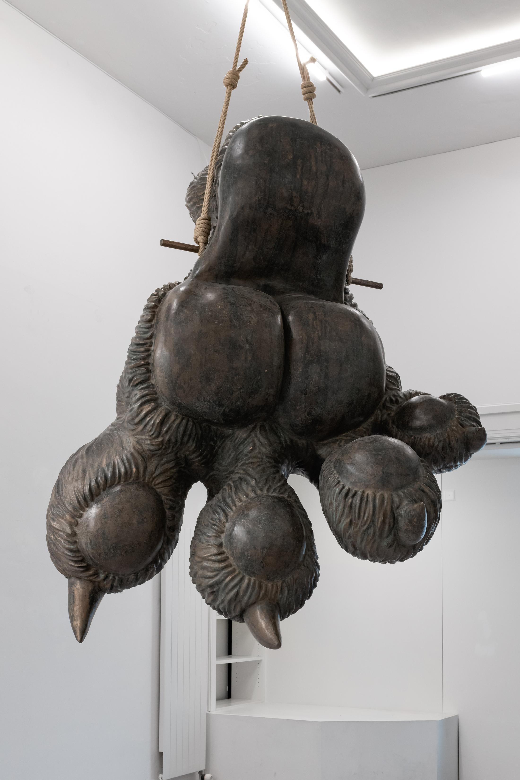 Exhibition View Anne de Vries Solo Show «Day Care Drill; view on Anne de Vries, PUBLIC DISPLAY, 2022» at Blue Velvet Projects, Zurich, 2022 / Photo: Flavio Karrer / Courtesy: the artist and Blue Velvet Projects