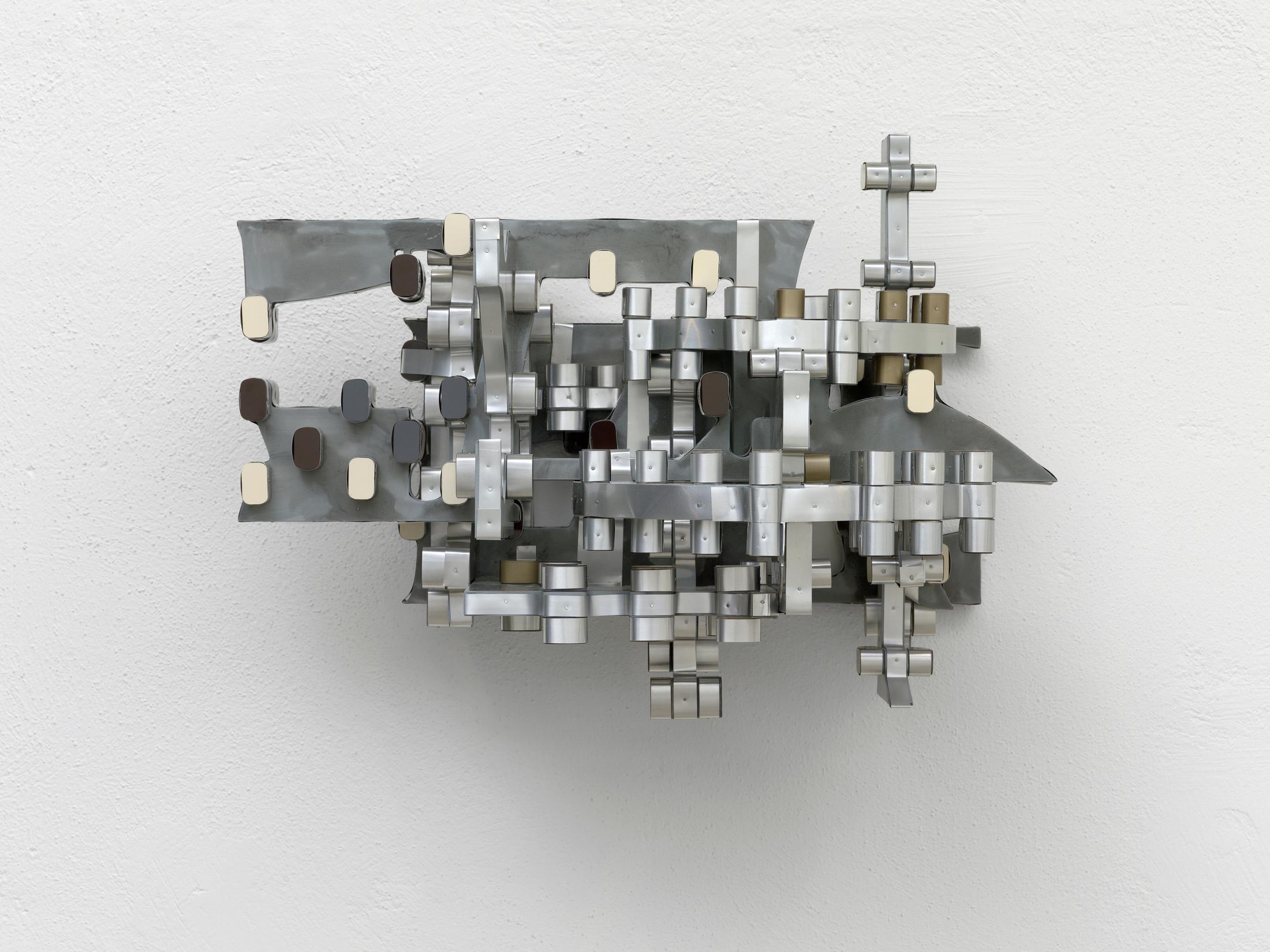 Exhibition View Anne Libby Soloshow «Form Constant ; view on Untitled, 2019» at Ribordy Thetaz, Geneva, 2019 / Photo: Annik Wetter / Courtesy: the artist and Ribordy Thetaz