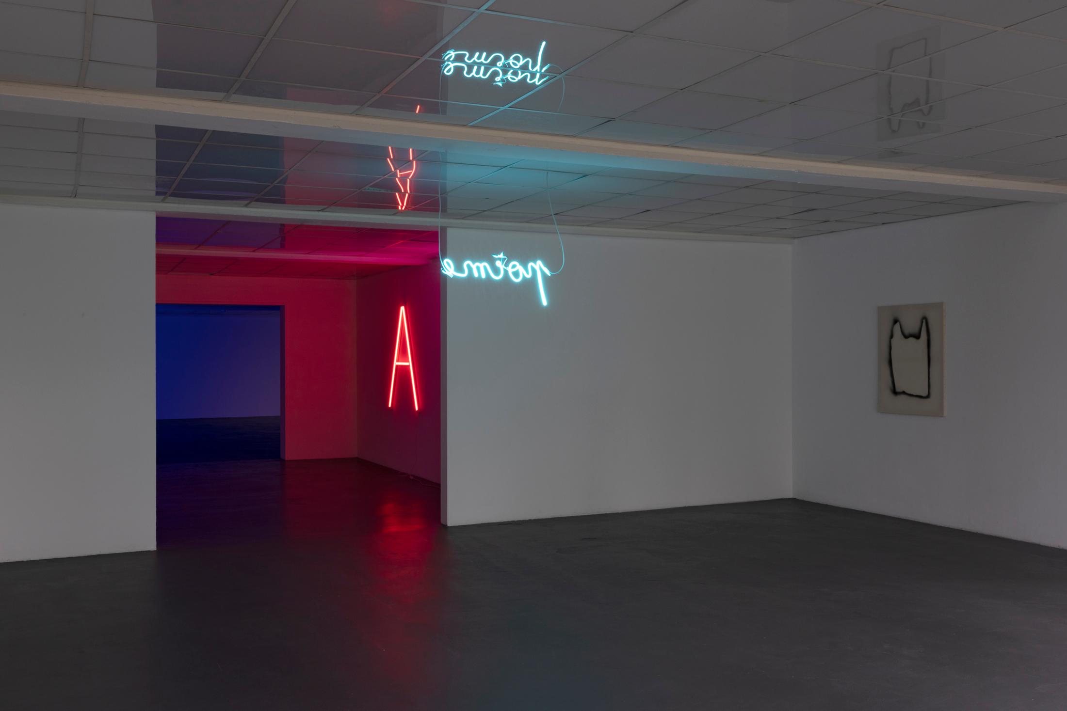 Exhibition View Anne-Lise Coste Solo Show «Poem Police» at Kunsthaus Baselland, Baselland, 2022 / Photo: Gina Folly / Courtesy: the artist and Galerie Elisabeth & Reinhard Hauff, Ellen de Bruijne, NoguerasBlanchard, Lullin + Ferrari, CAN Christina Androulidaki Gallery