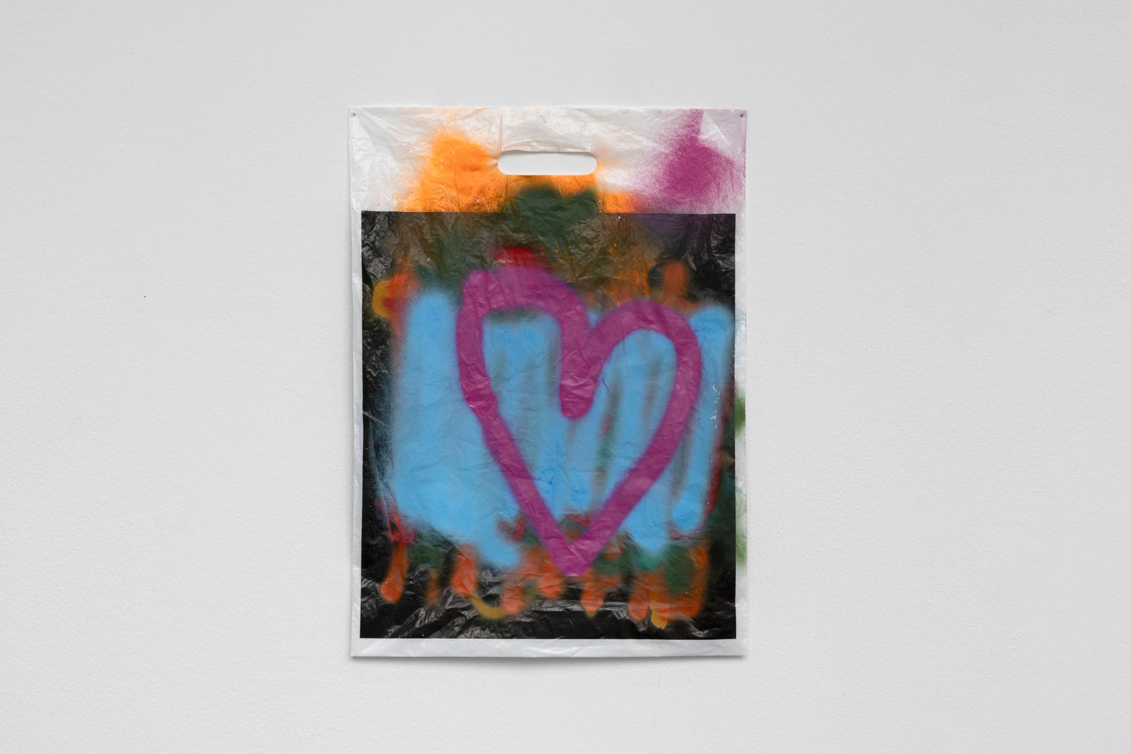 Exhibition View Anne-Lise Coste Solo Show «Poem Police; view on Anne-Lise Coste, Plastic Bag, 2022» at Kunsthaus Baselland, Baselland, 2022 / Photo: Gina Folly / Courtesy: the artist and Galerie Elisabeth & Reinhard Hauff, Ellen de Bruijne, NoguerasBlanchard, Lullin + Ferrari, CAN Christina Androulidaki Gallery