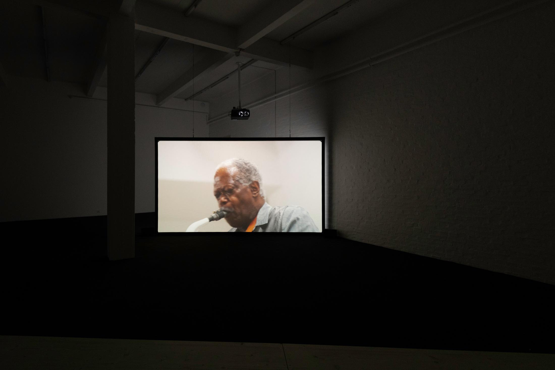 Exhibition View Ari Marcopoulos Solo Show «Upstream; view on Ari Marcopoulos, Alone Together with Joe McPhee, 2021» at Kunsthalle Sankt Gallen, St. Gallen, 2022 / Photo: Sebastian Schaub / Courtesy: the artist and Kunsthalle Sankt Gallen