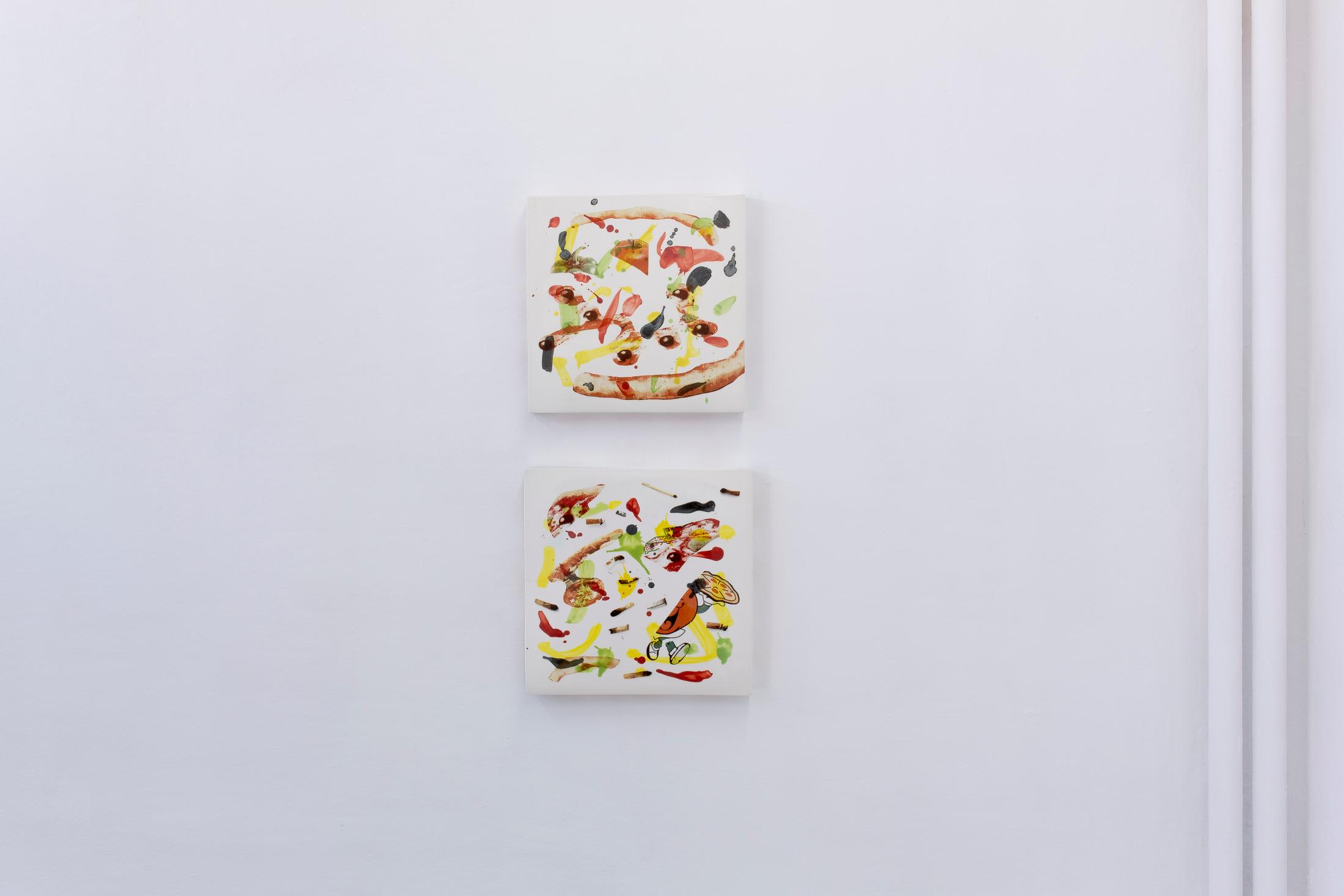 Exhibition View Groupshow «Art Basel Bern – Booth A1; view on Aubry / Broquard, Agglo box, 2016» at Ballostar Mobile, Bern, 2019 / Courtesy: the artist and Ballostar Mobile