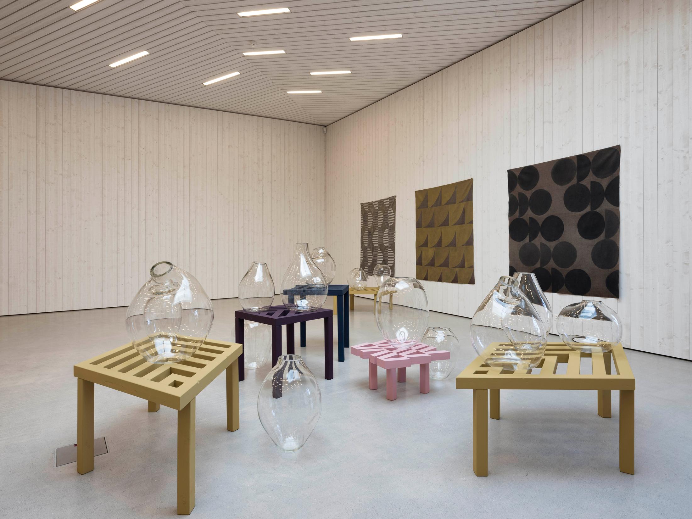 Exhibition View Athene Galiciadis «Spiraling Shifts» at Nidwaldner Museum, Stans, 2019 / Photo: Christian Hartmann / Courtesy: the artist and Nidwaldner Kunstmuseum