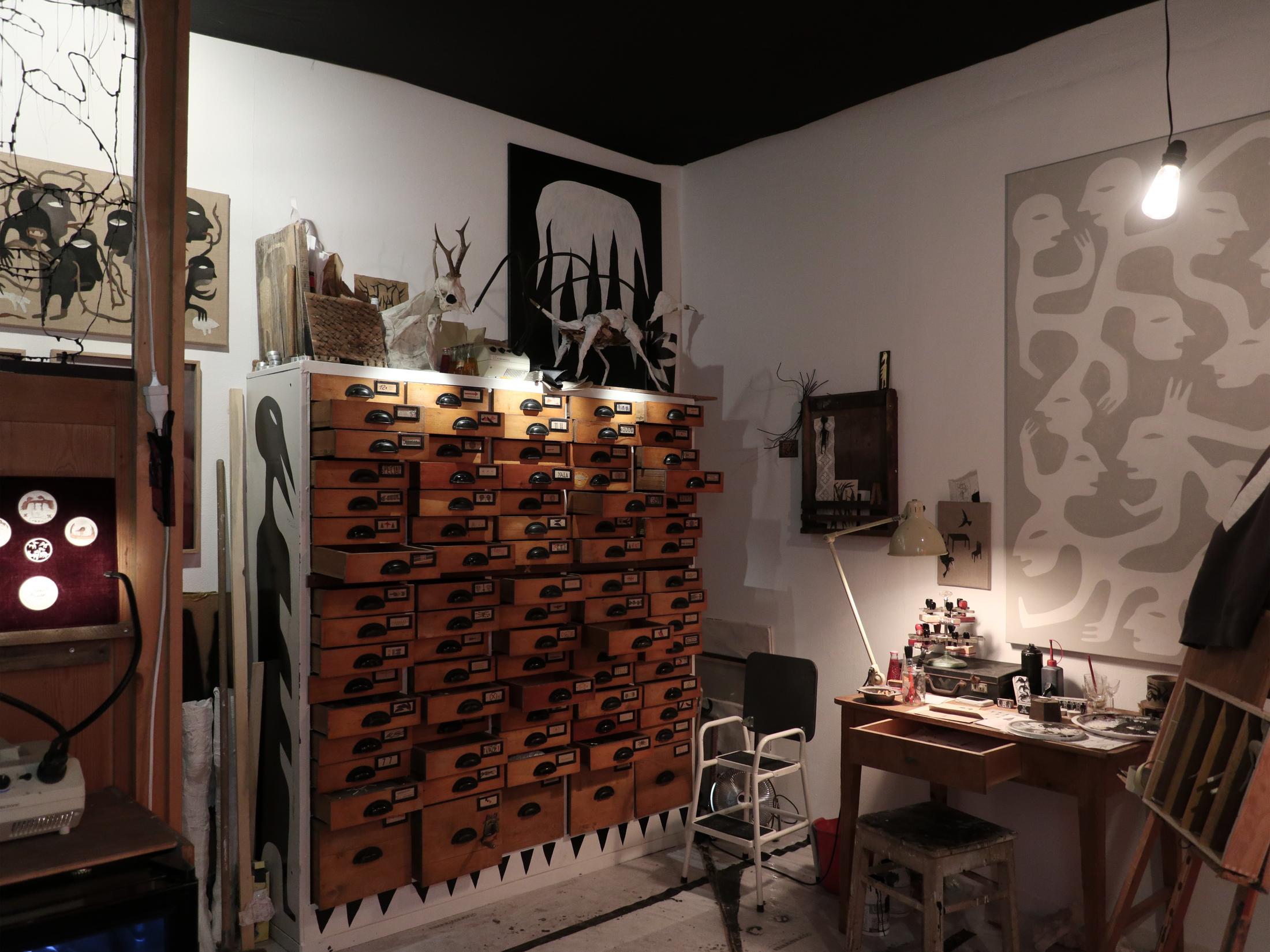 Installation View Augustin Rebetez «Atelier» at Galerie Nicola von Senger, 2018 / Courtesy: the artist and Galerie Nicola von Senger