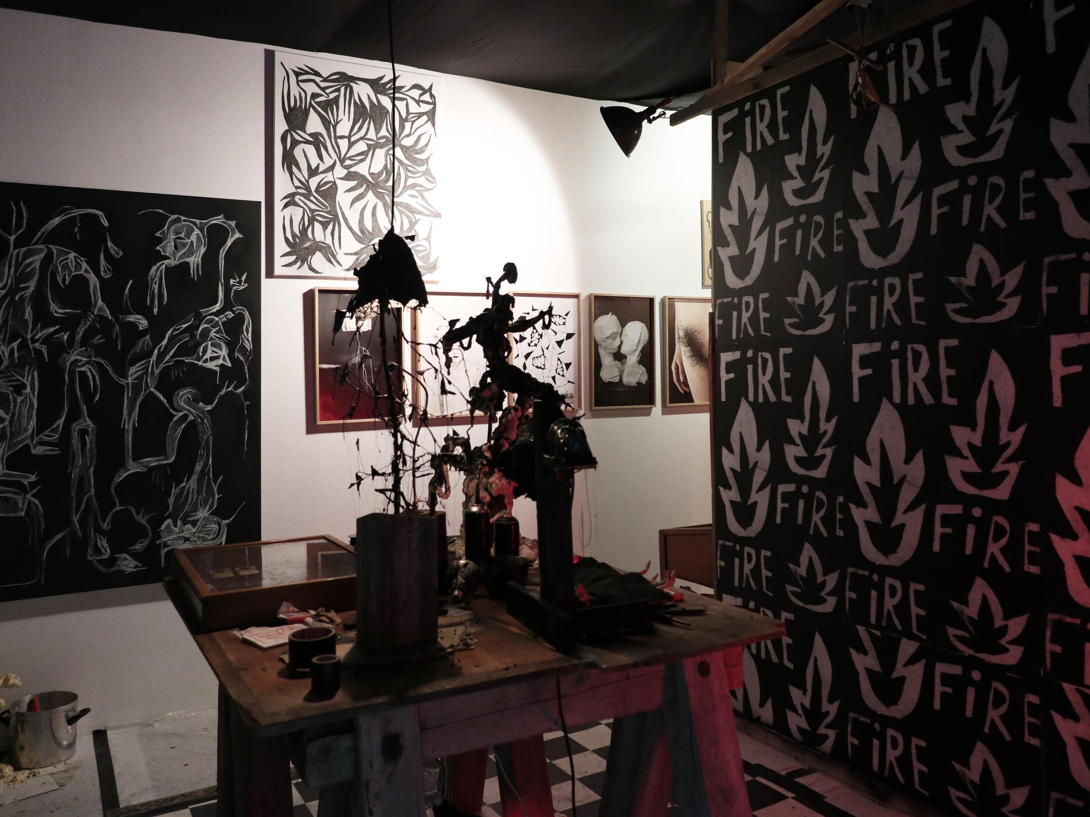 Installation View Augustin Rebetez «Atelier» at Galerie Nicola von Senger, 2018 / Courtesy: the artist and Galerie Nicola von Senger