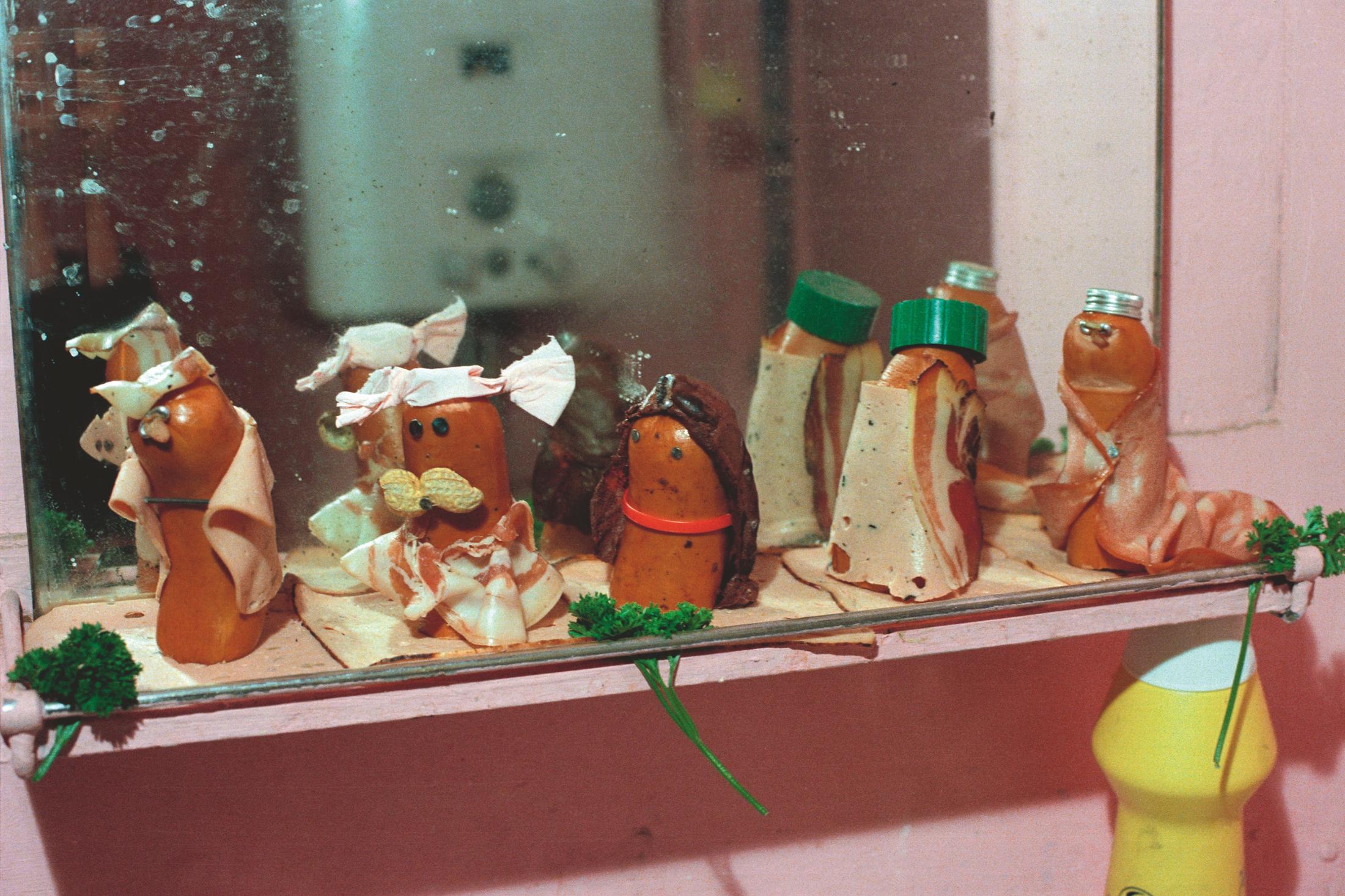 Exhibition View Groupshow «Ausbruch & Rausch, Zurich 1975-1980, Women Art Punk; view on Peter Fischli & David Weiss, "Eitles Pack" (later Modenschau / Fashionshow) / » at Strauhof, Zurich, 2020