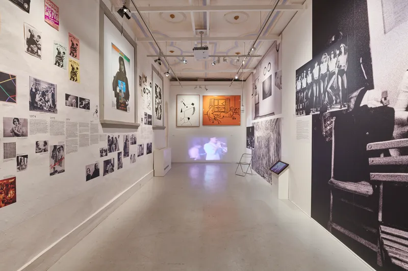 Exhibition View Groupshow «Ausbruch & Rausch, Zurich 1975-1980, Women Art Punk» at Strauhof, Zurich, 2020 / Photo: Zeljko Gataric