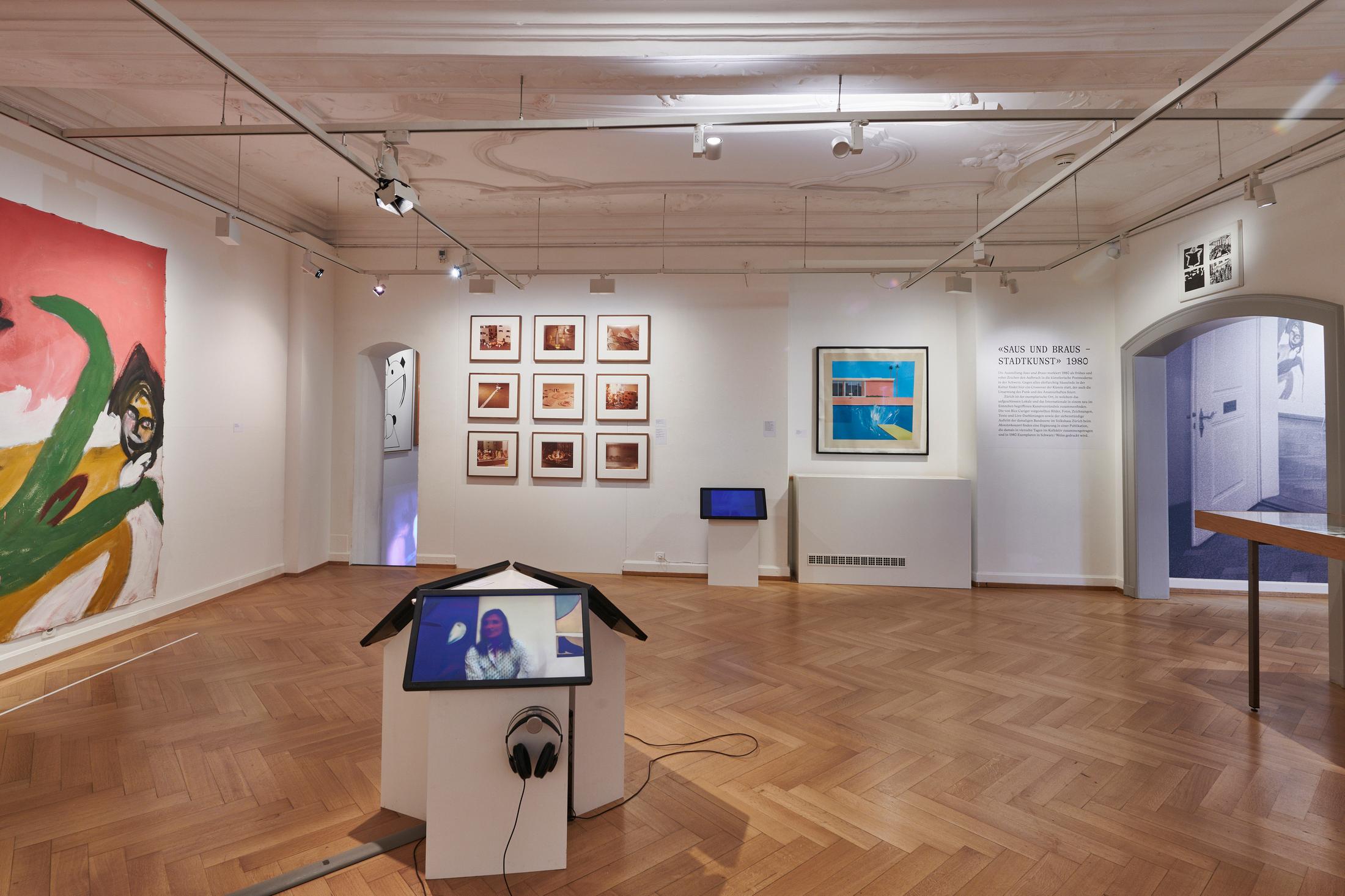 Exhibition View Groupshow «Ausbruch & Rausch, Zurich 1975-1980, Women Art Punk» at Strauhof, Zurich, 2020 / Photo: Zeljko Gataric