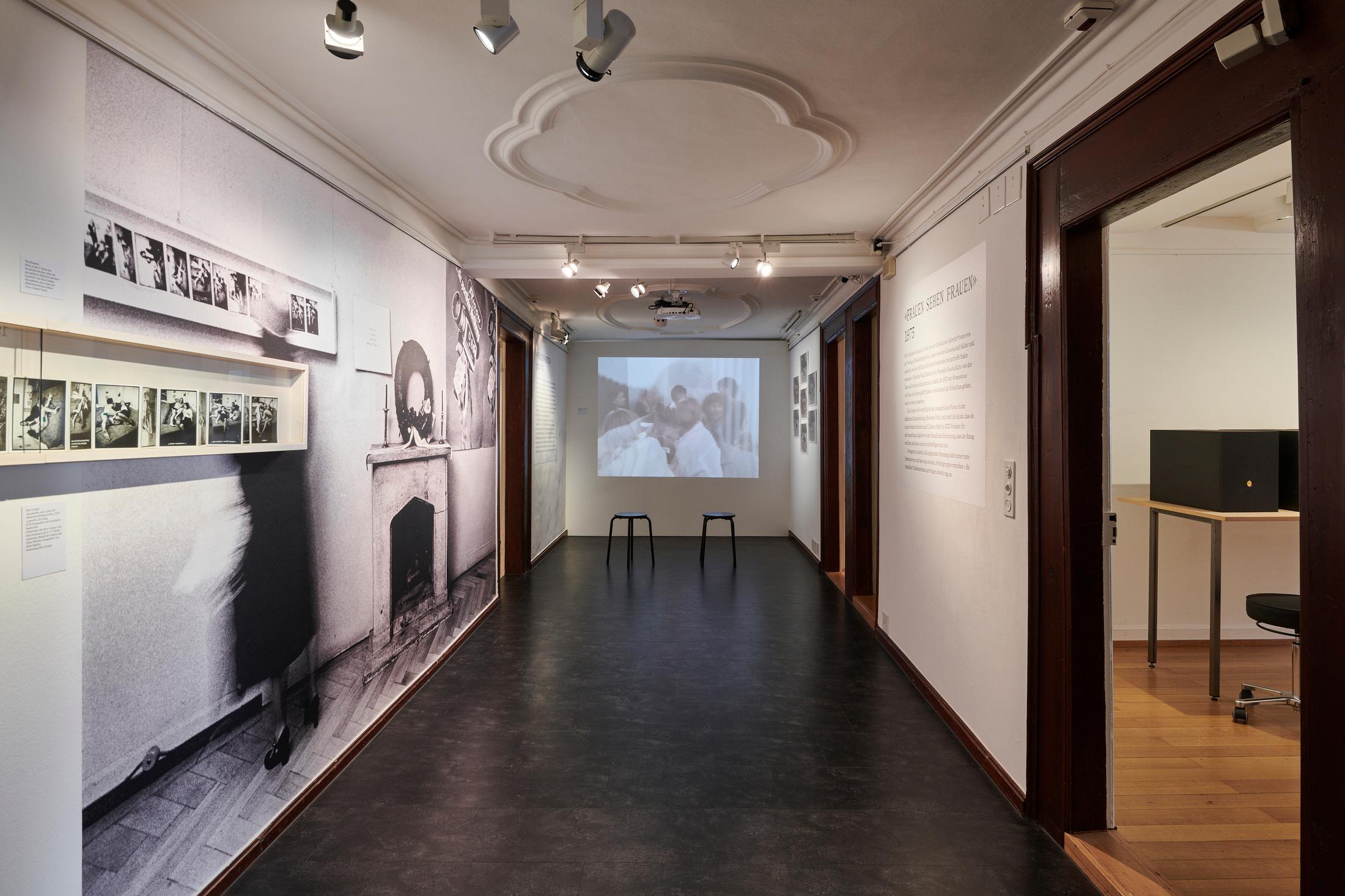 Exhibition View Groupshow «Ausbruch & Rausch, Zurich 1975-1980, Women Art Punk» at Strauhof, Zurich, 2020 / Photo: Zeljko Gataric