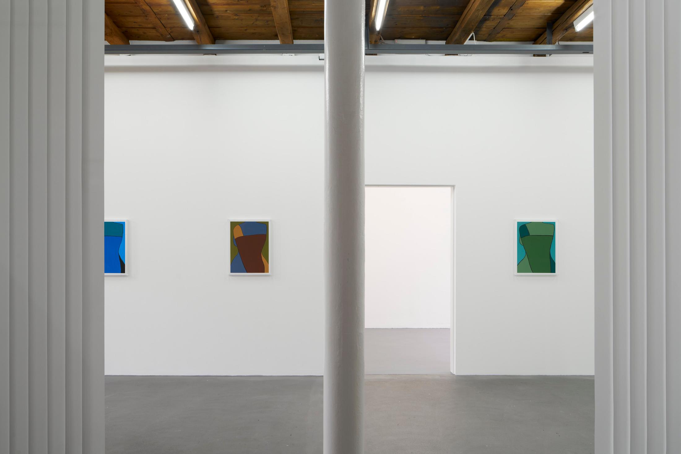 Exhibition View Duo Show Azize Ferizi and Jeremy «Spring / Summer 25» at Kunsthalle Friart, Fribourg, 2025 / Photo: Guillaume Python / Courtesy: the artists and Kunsthalle Friart Fribourg