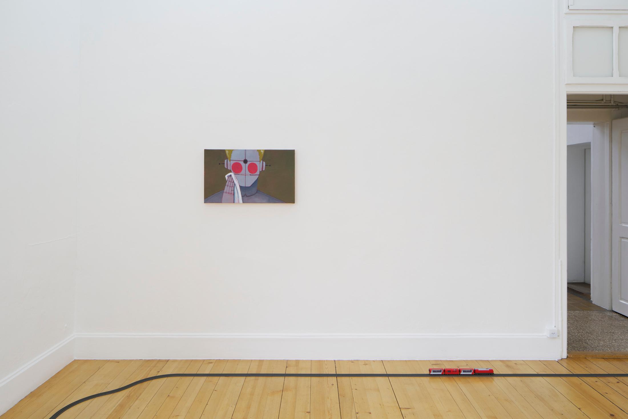 Exhibition View Duo Show Azize Ferizi and Jeremy «Spring / Summer 25 ; view on Jeremy, La marquise, 2025» at Kunsthalle Friart, Fribourg, 2025 / Photo: Guillaume Python / Courtesy: the artists and Kunsthalle Friart Fribourg