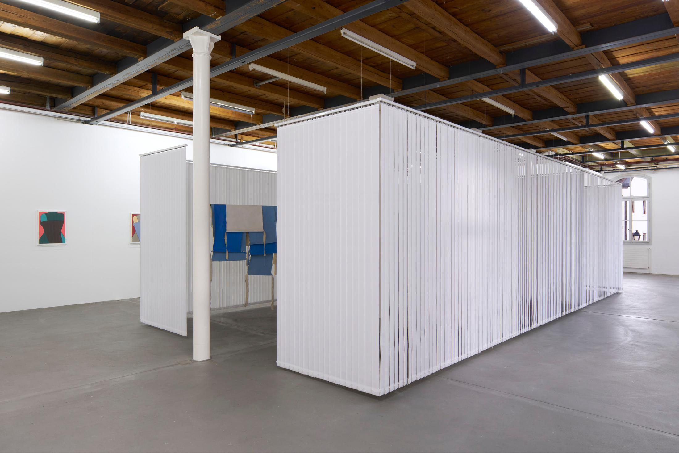 Exhibition View Duo Show Azize Ferizi and Jeremy «Spring / Summer 25» at Kunsthalle Friart, Fribourg, 2025 / Photo: Guillaume Python / Courtesy: the artists and Kunsthalle Friart Fribourg