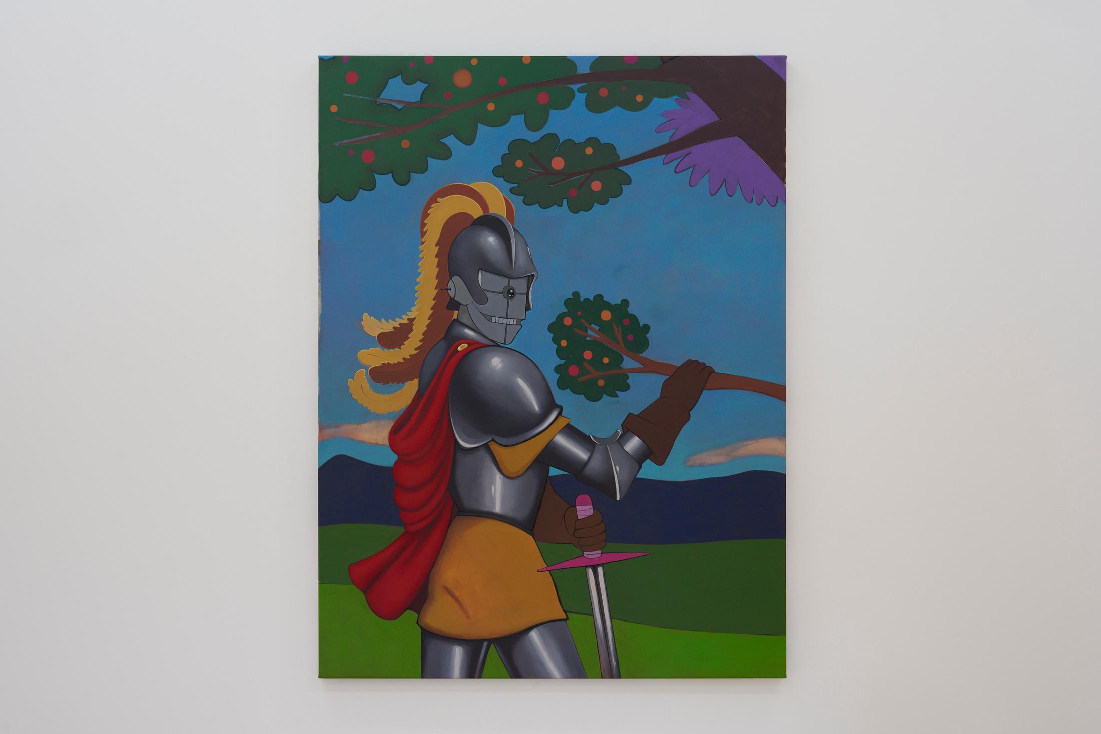 Exhibition View Duo Show Azize Ferizi and Jeremy «Spring / Summer 25 ; view on Jeremy, Le soldat, 2025» at Kunsthalle Friart, Fribourg, 2025 / Photo: Guillaume Python / Courtesy: the artists and Kunsthalle Friart Fribourg