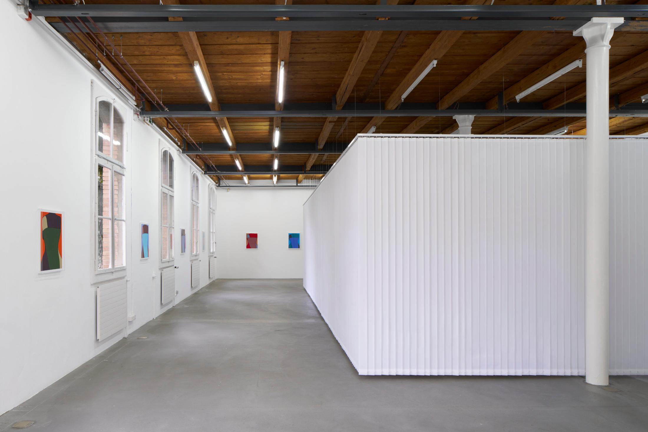 Exhibition View Duo Show Azize Ferizi and Jeremy «Spring / Summer 25» at Kunsthalle Friart, Fribourg, 2025 / Photo: Guillaume Python / Courtesy: the artists and Kunsthalle Friart Fribourg