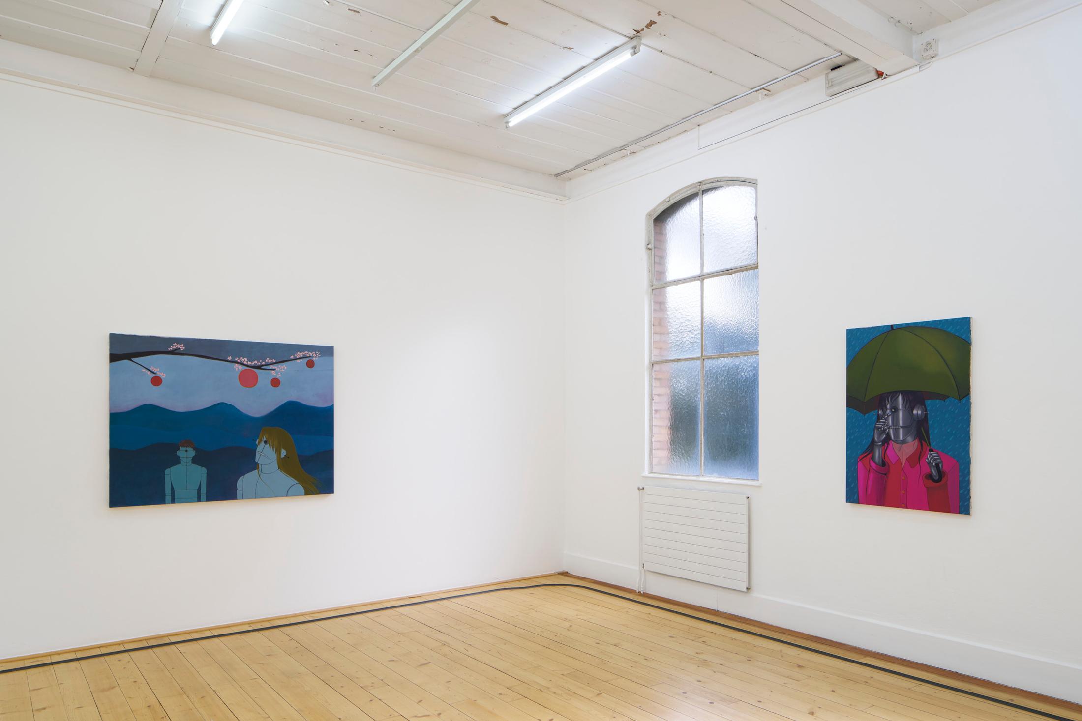 Exhibition View Duo Show Azize Ferizi and Jeremy «Spring / Summer 25» at Kunsthalle Friart, Fribourg, 2025 / Photo: Guillaume Python / Courtesy: the artists and Kunsthalle Friart Fribourg