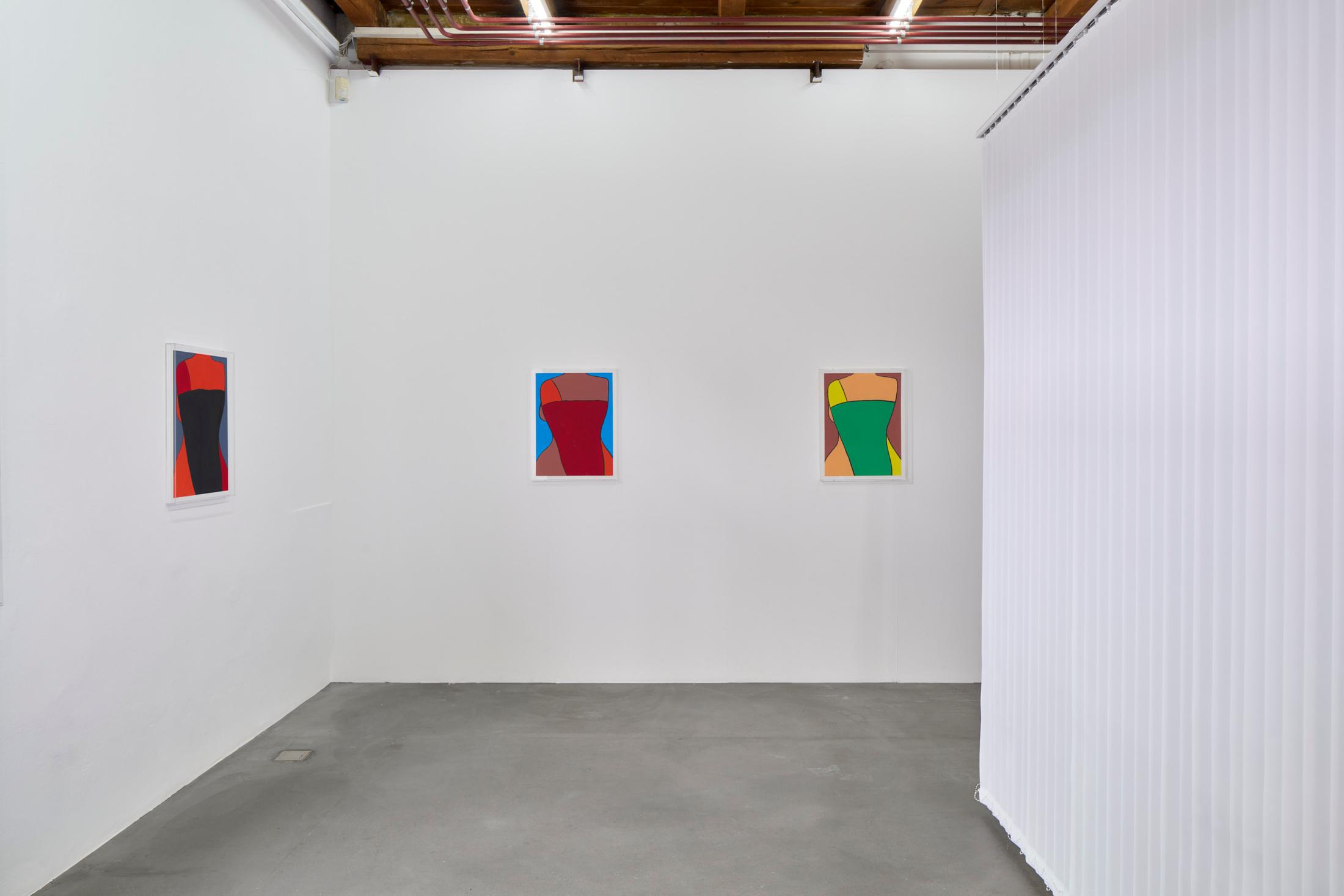 Exhibition View Duo Show Azize Ferizi and Jeremy «Spring / Summer 25» at Kunsthalle Friart, Fribourg, 2025 / Photo: Guillaume Python / Courtesy: the artists and Kunsthalle Friart Fribourg