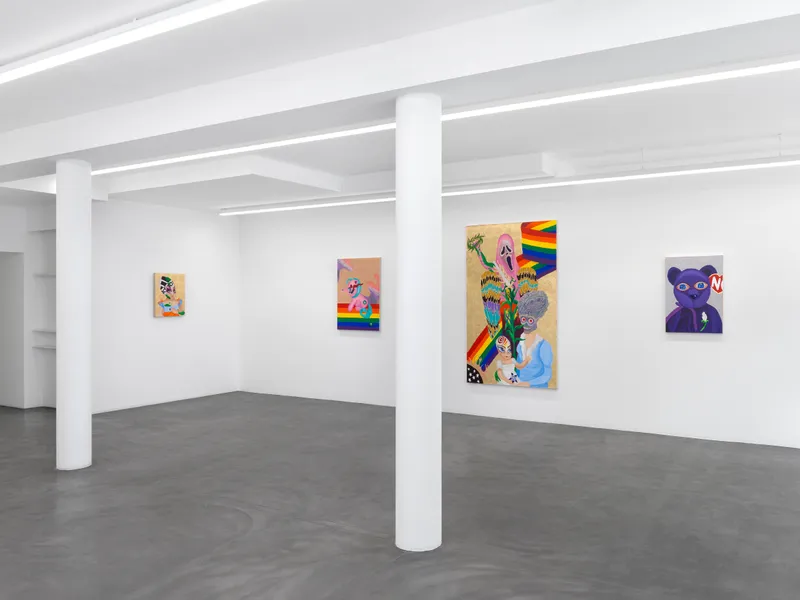Exhibition View Bailey Scieszka Solo Show «The Flesh Failures» at Galerie Maria Bernheim, Zurich, 2022 / Photo: Annik Wetter / Courtesy: the artist and Galerie Maria Bernheim