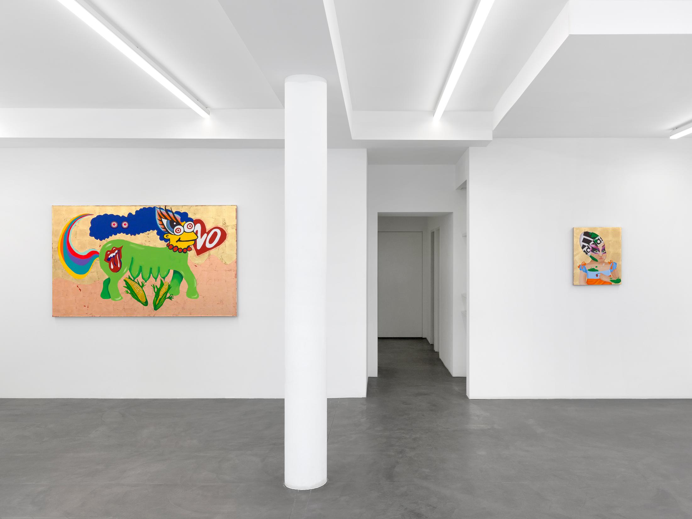 Exhibition View Bailey Scieszka Solo Show «The Flesh Failures» at Galerie Maria Bernheim, Zurich, 2022 / Photo: Annik Wetter / Courtesy: the artist and Galerie Maria Bernheim