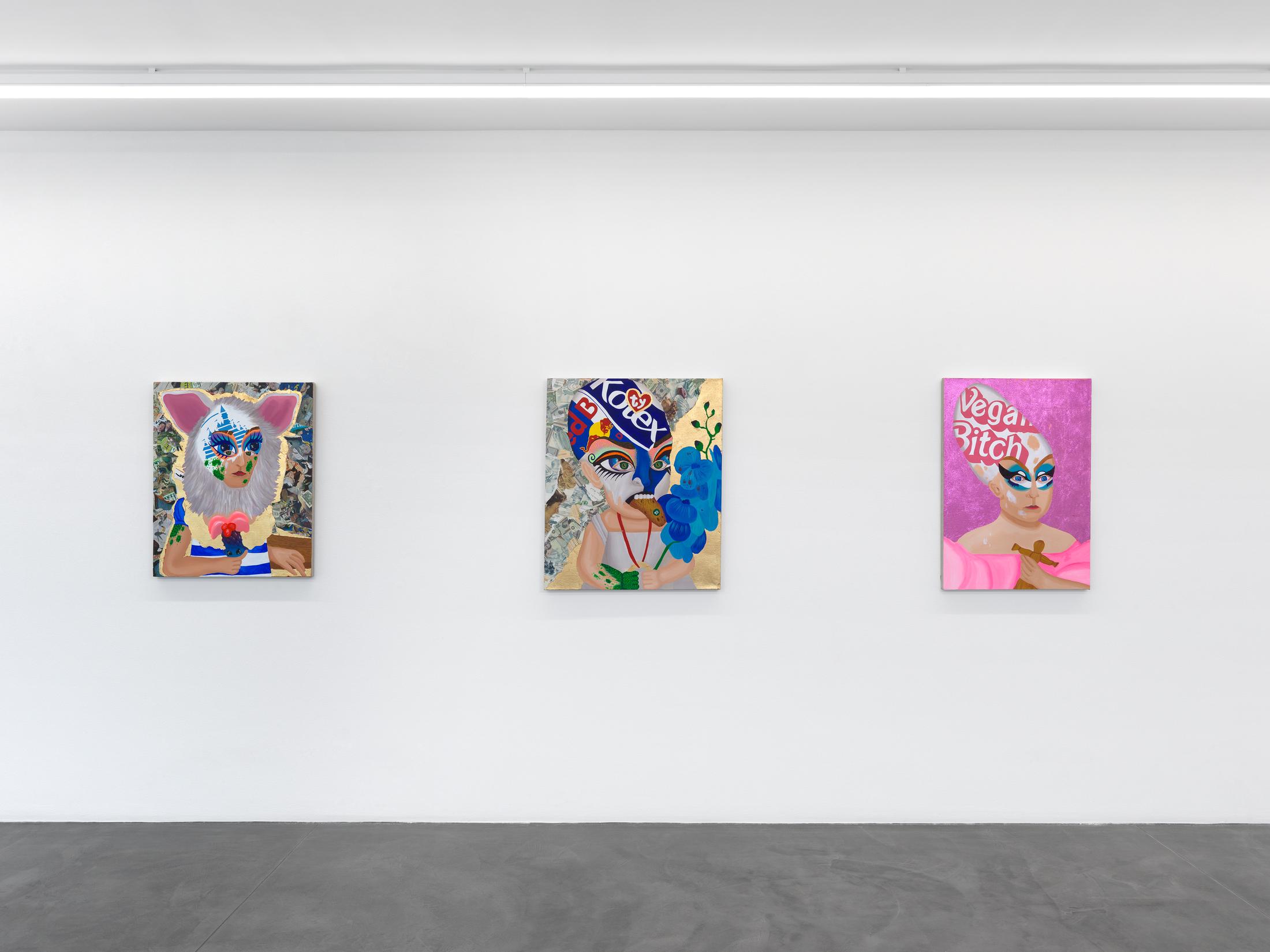 Exhibition View Bailey Scieszka Solo Show «The Flesh Failures» at Galerie Maria Bernheim, Zurich, 2022 / Photo: Annik Wetter / Courtesy: the artist and Galerie Maria Bernheim