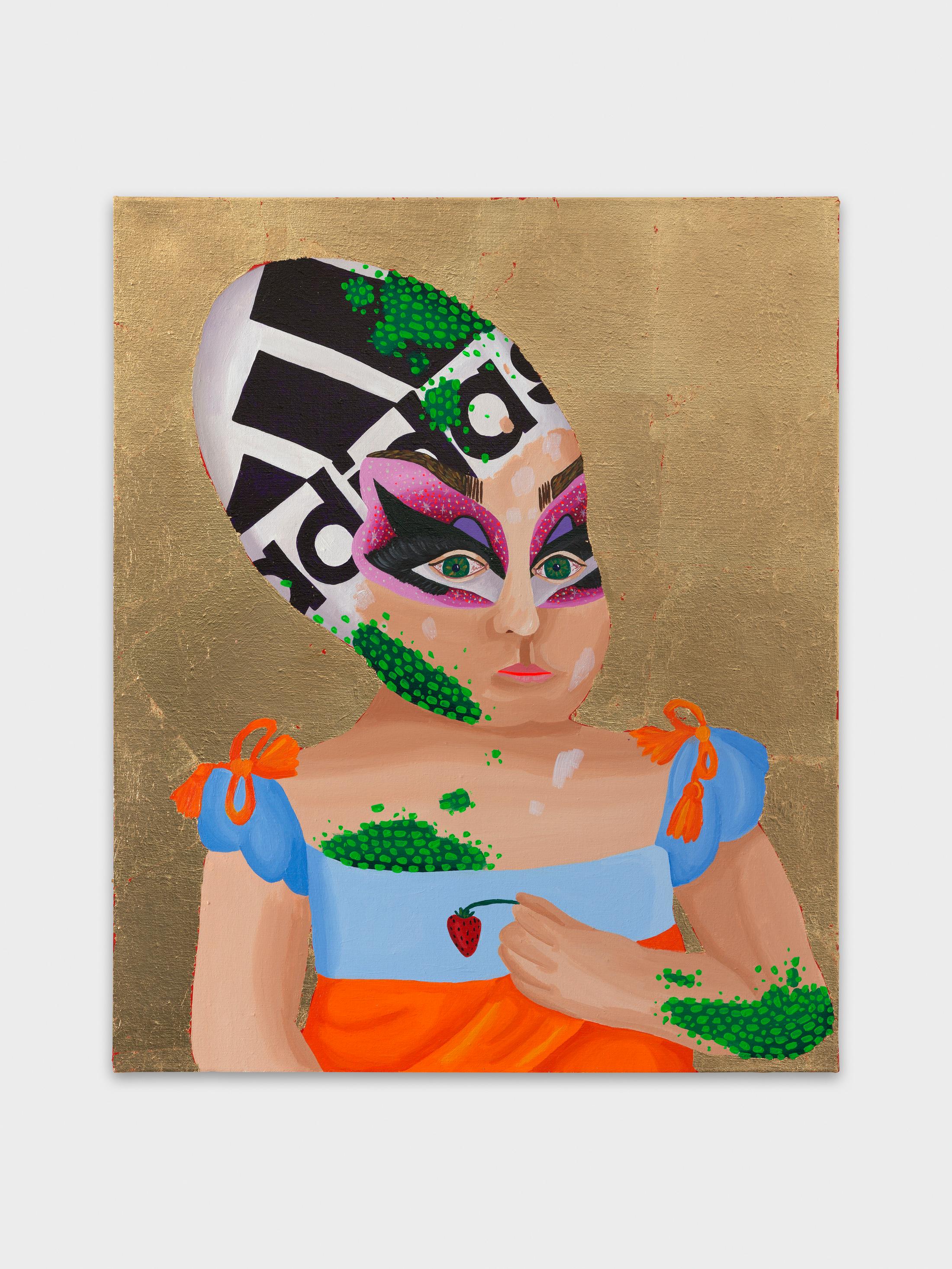 Exhibition View Bailey Scieszka Solo Show «The Flesh Failures; view on Bailey Scieszka, Trixie Mattel Baby with Adidas Face Paint, 2021» at Galerie Maria Bernheim, Zurich, 2022 / Photo: Annik Wetter / Courtesy: the artist and Galerie Maria Bernheim
