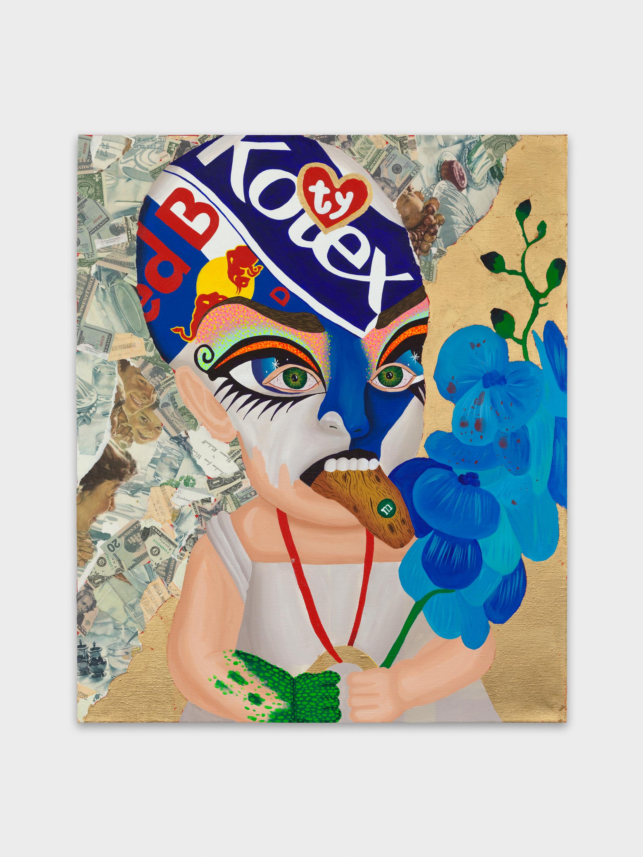 Exhibition View Bailey Scieszka Solo Show «The Flesh Failures; view on Bailey Scieszka, Rusalka (Freedom from Want), 2020» at Galerie Maria Bernheim, Zurich, 2022 / Photo: Annik Wetter / Courtesy: the artist and Galerie Maria Bernheim