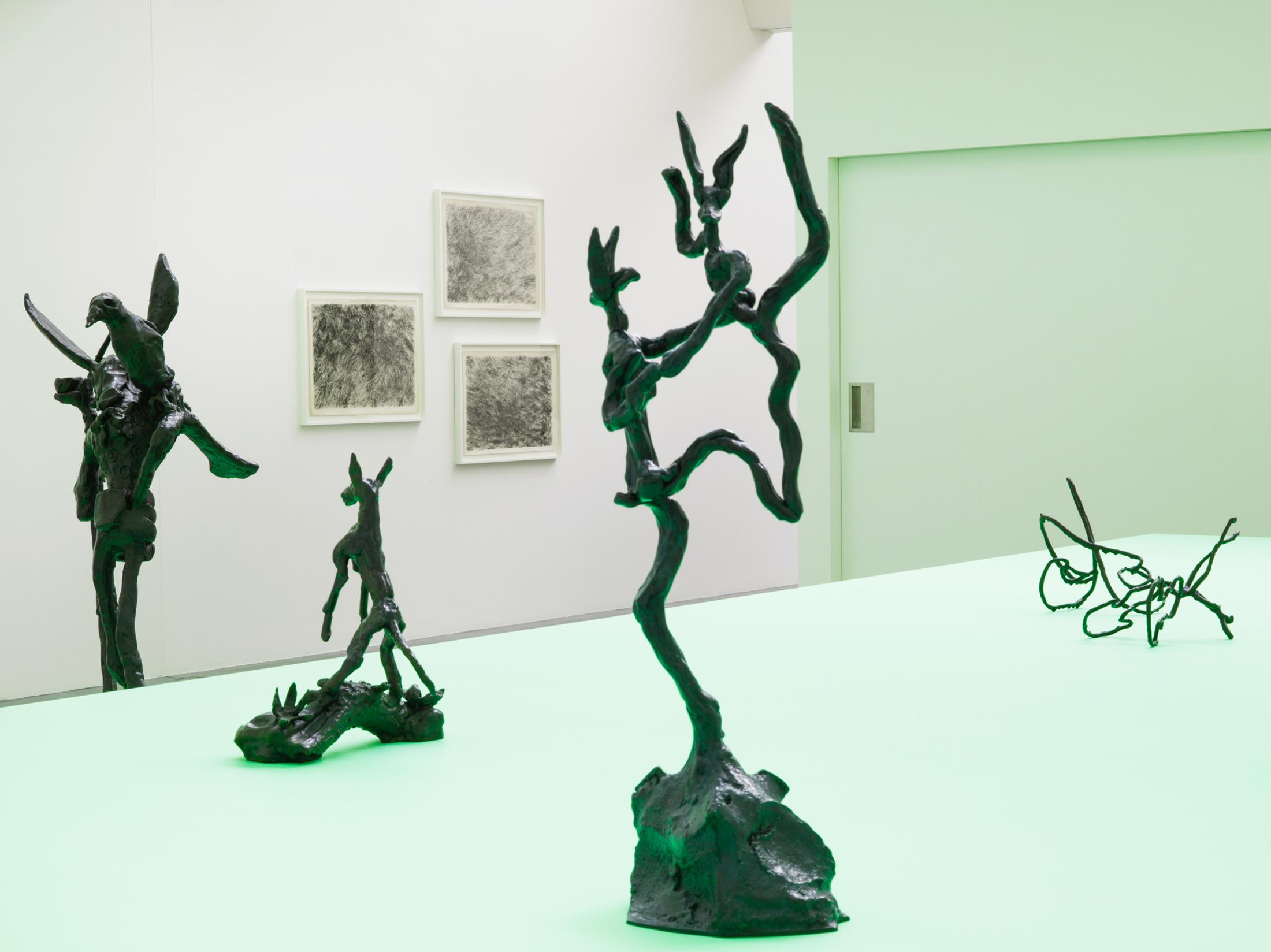 Exhibition View Barry Flanagan Solo Show at von Bartha, Basel, 2021 / Photo: Simon Schwyzer / Courtesy: The Estate of Barry Flanagan and von Bartha