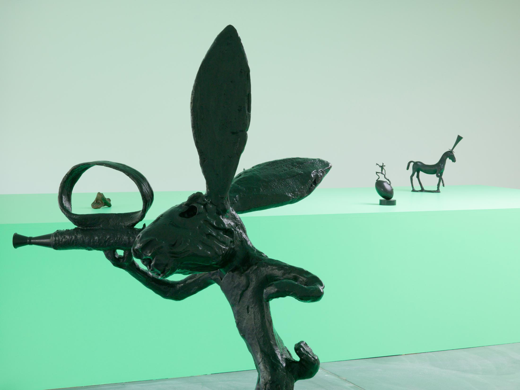 Exhibition View Barry Flanagan Solo Show at von Bartha, Basel, 2021 / Photo: Simon Schwyzer / Courtesy: The Estate of Barry Flanagan and von Bartha