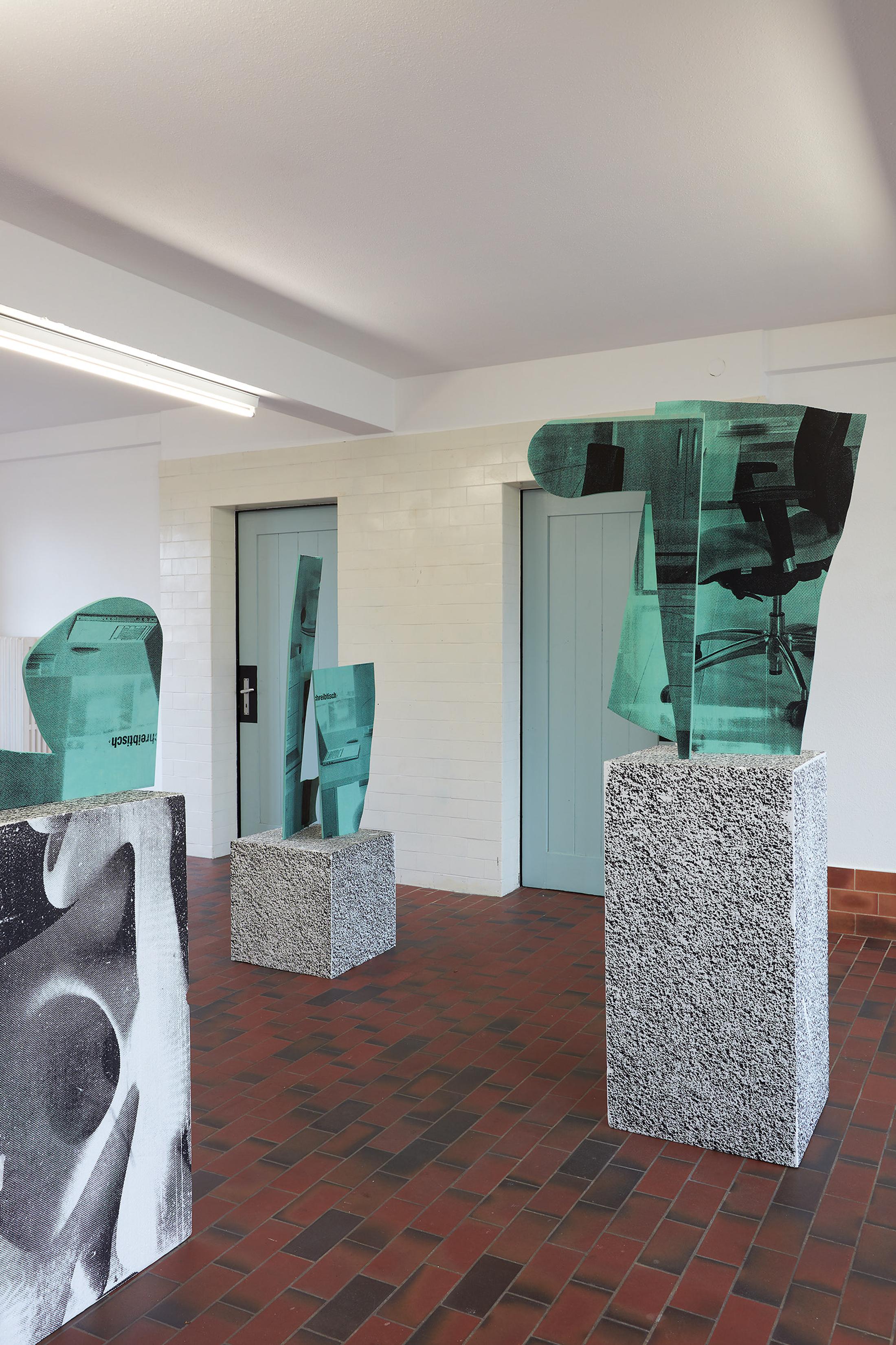 Exhibition View Bastien Aubry Solo Show «L'imbécile heureux» at Mayday, Basel, 2021 / Photo: Moritz Schermbach / Courtesy: the artist and Mayday