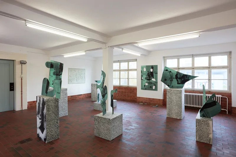 Exhibition View Bastien Aubry Solo Show «L'imbécile heureux» at Mayday, Basel, 2021 / Photo: Moritz Schermbach / Courtesy: the artist and Mayday