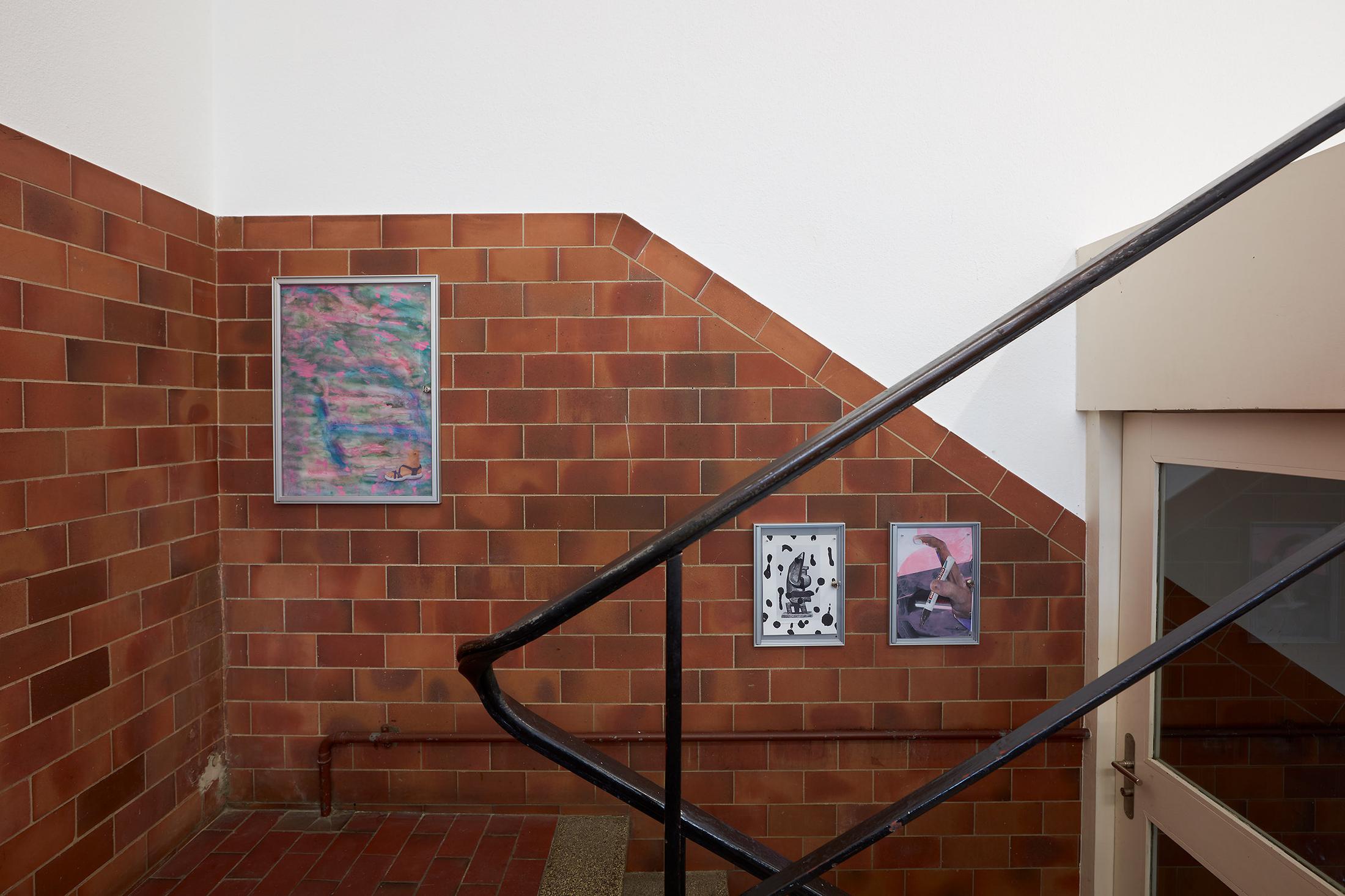 Exhibition View Bastien Aubry Solo Show «L'imbécile heureux» at Mayday, Basel, 2021 / Photo: Moritz Schermbach / Courtesy: the artist and Mayday