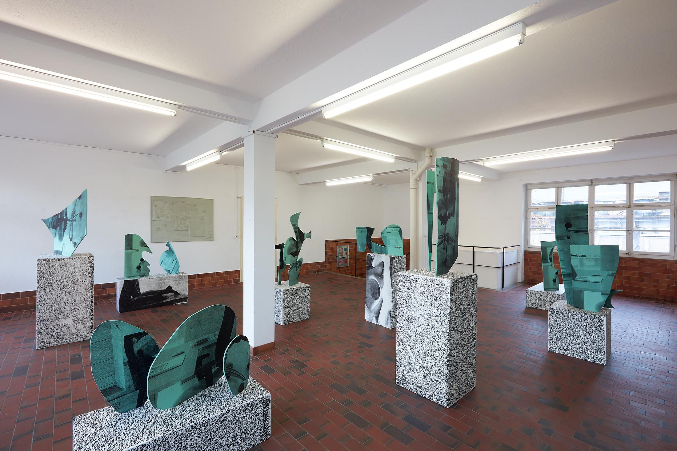 Exhibition View Bastien Aubry Solo Show «L'imbécile heureux» at Mayday, Basel, 2021 / Photo: Moritz Schermbach / Courtesy: the artist and Mayday