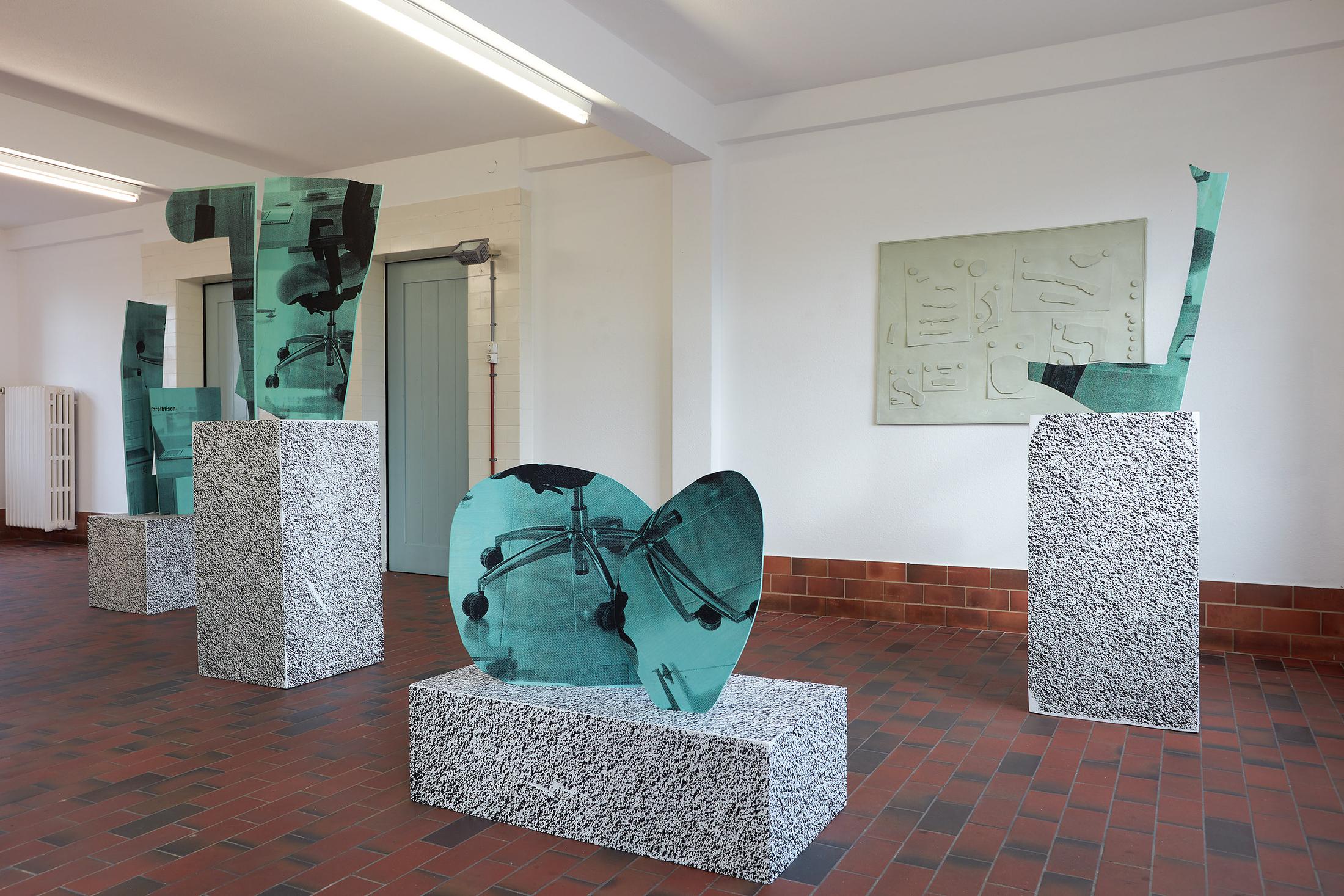 Exhibition View Bastien Aubry Solo Show «L'imbécile heureux» at Mayday, Basel, 2021 / Photo: Moritz Schermbach / Courtesy: the artist and Mayday