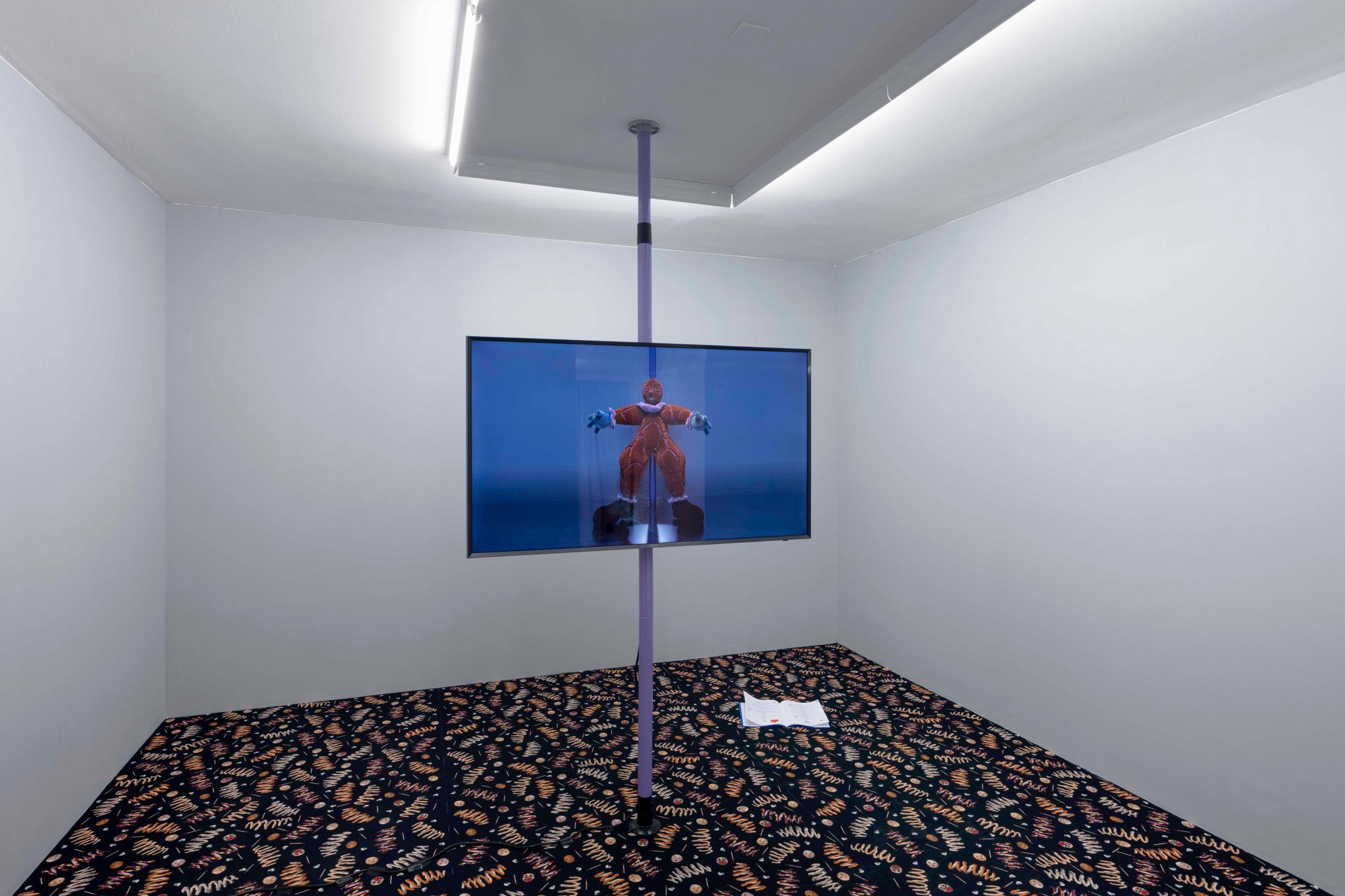 Exhibition View Bea Orlandi and Arnaud Wohlhauser Joint Exhibition «L'Avanspettacolo; view on Bea Orlandi, Peeling Aparatus, 2020» at GALERIE PHILIPPZOLLINGER, Zurich, 2020 / Photo: Conradin Frei / Courtesy: the artists and GALERIE PHILIPPZOLLINGER